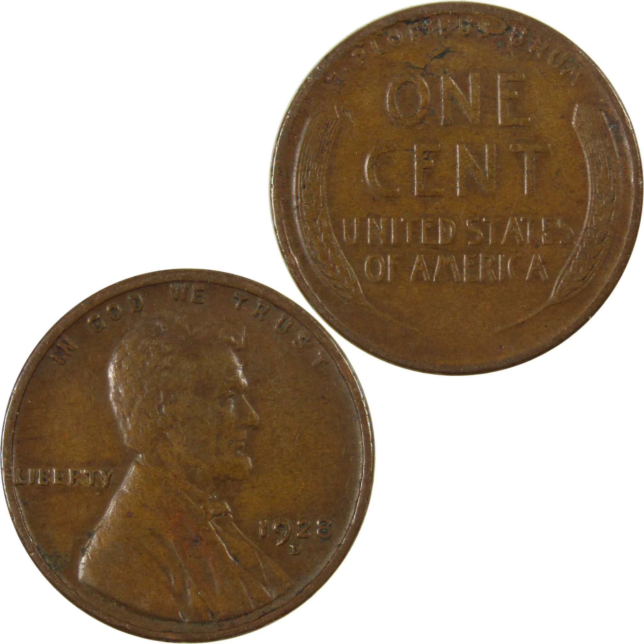 1928 D Lincoln Wheat Cent VF Very Fine Penny 1c Coin SKU:I27639