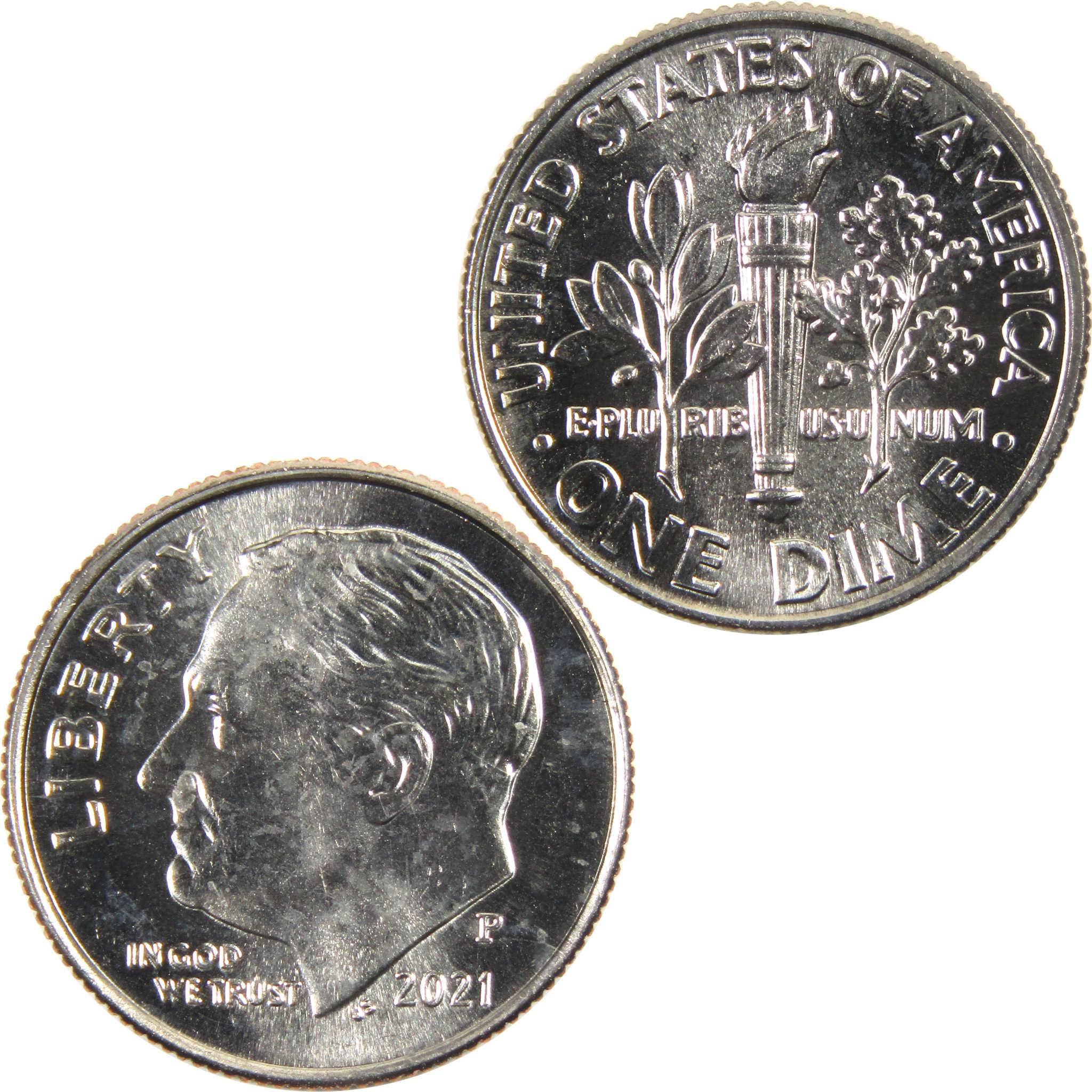 2021 P Roosevelt Dime BU Uncirculated Clad 10c Coin