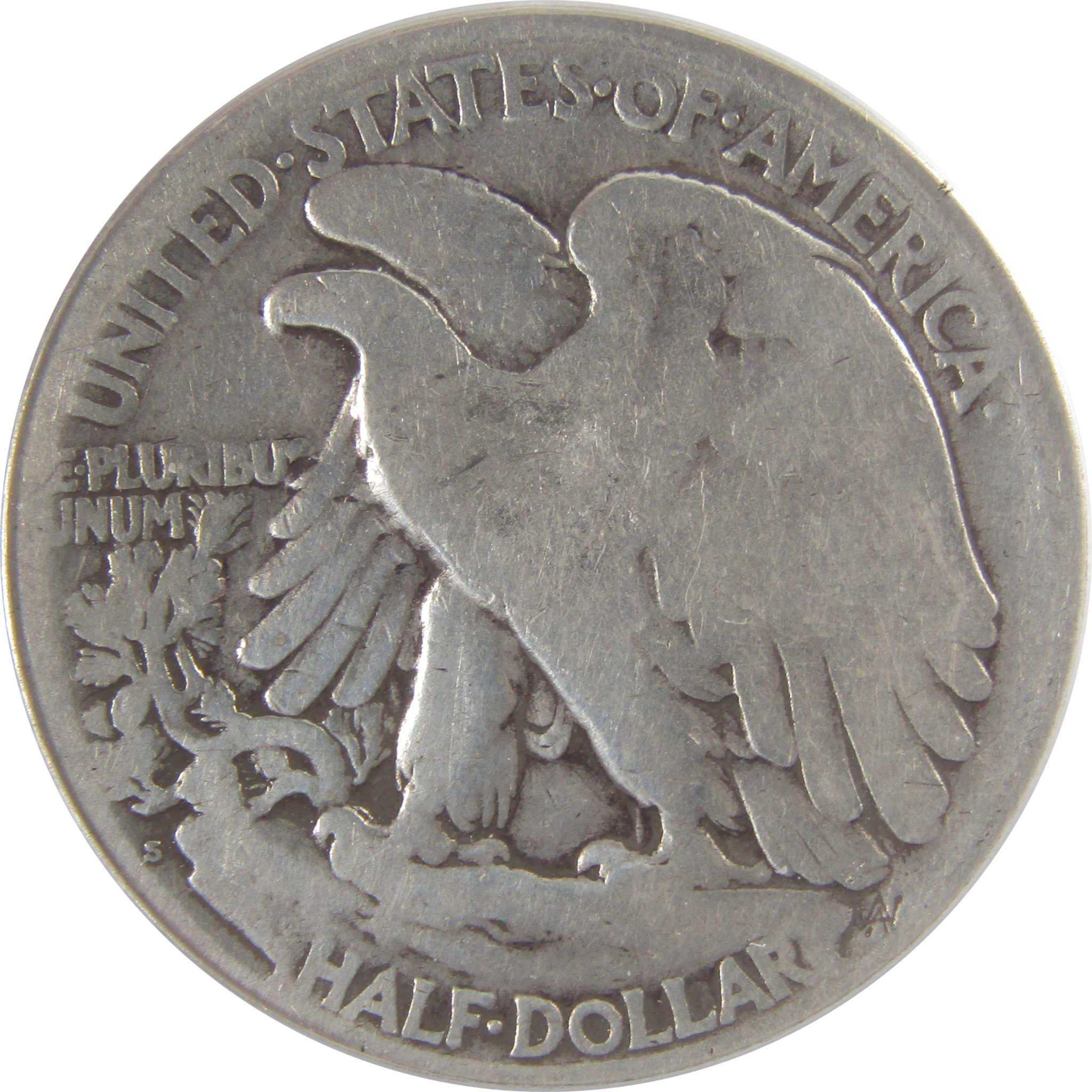 1921 S Liberty Walking Silver Half Dollar AG 3 Detail ANACS SKU:I25457