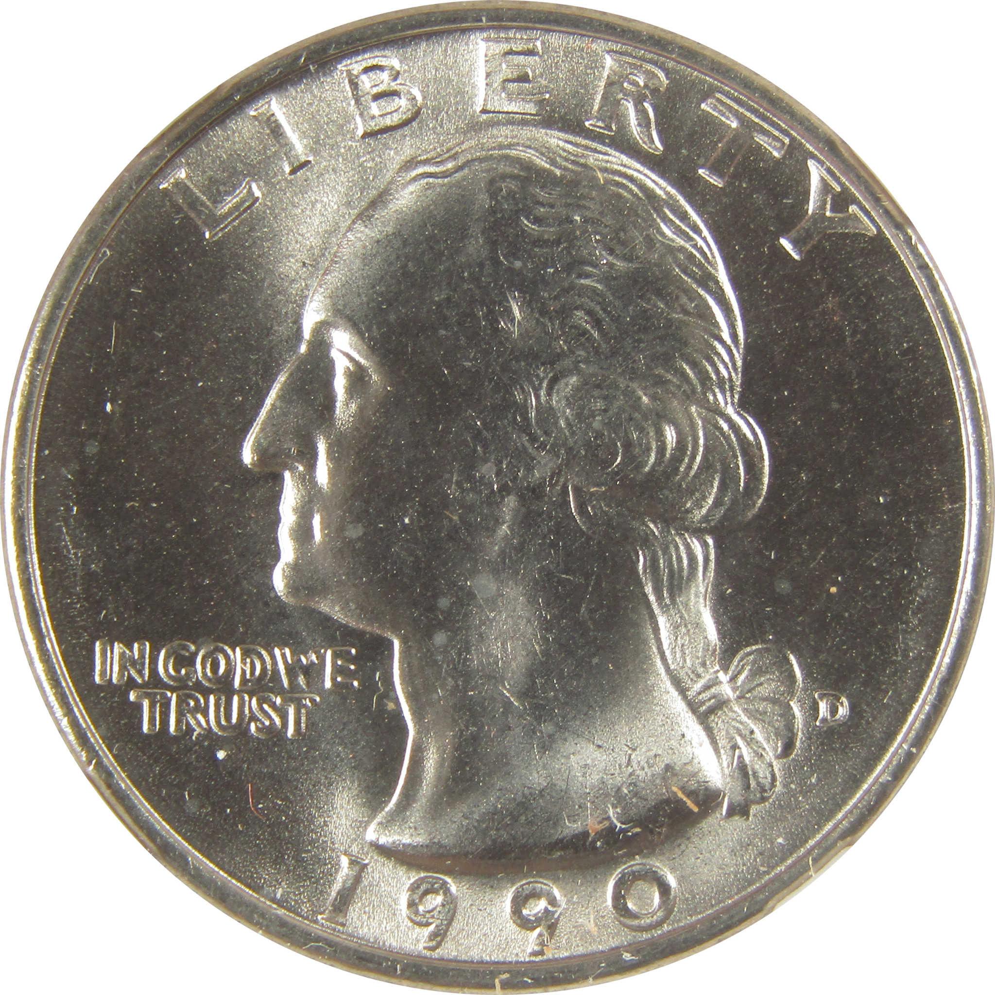 1990 D Washington Quarter MS 67 NGC Clad Uncirculated SKU:I20540
