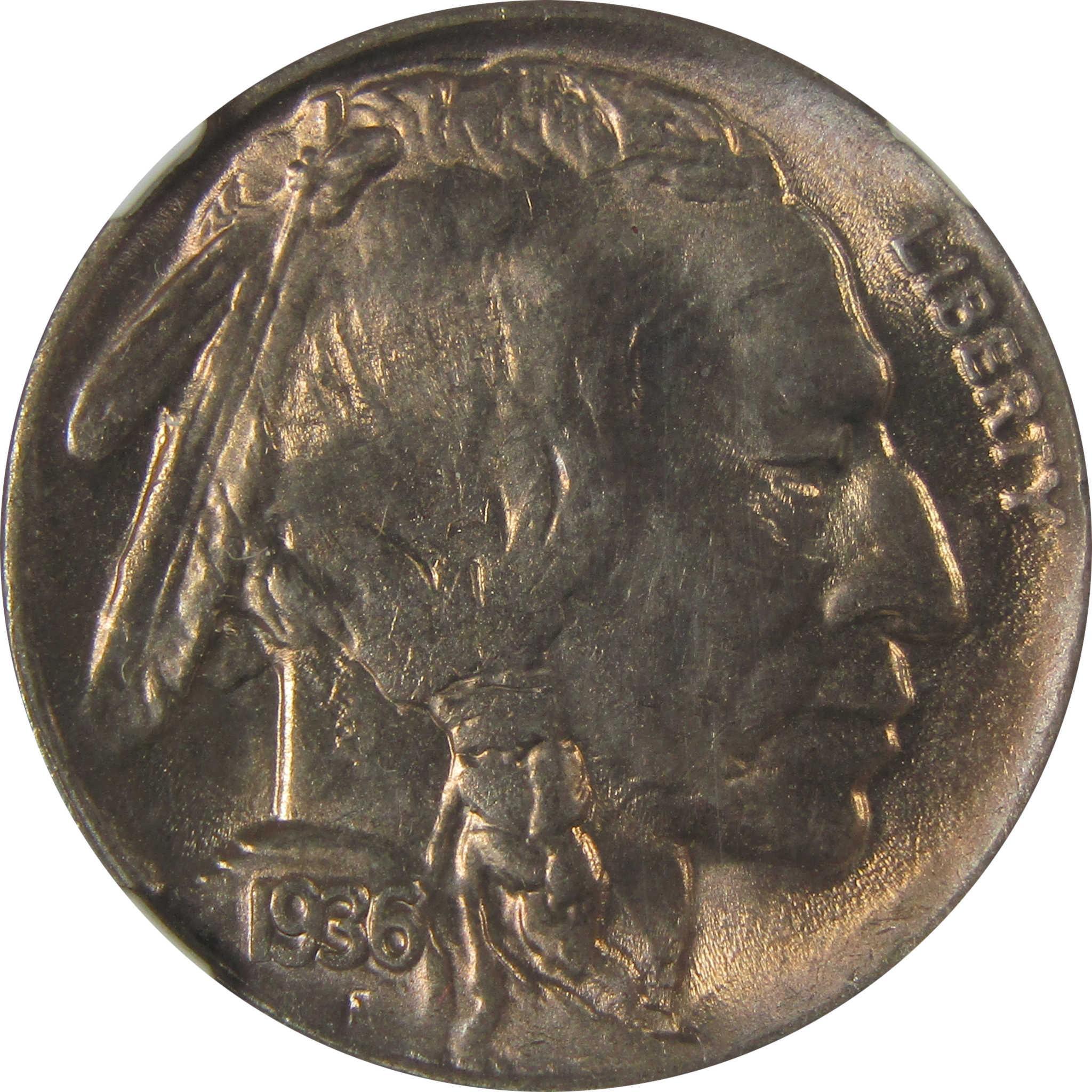 1936 D Indian Head Buffalo Nickel MS 65 NGC Bag Fragment SKU:I22652