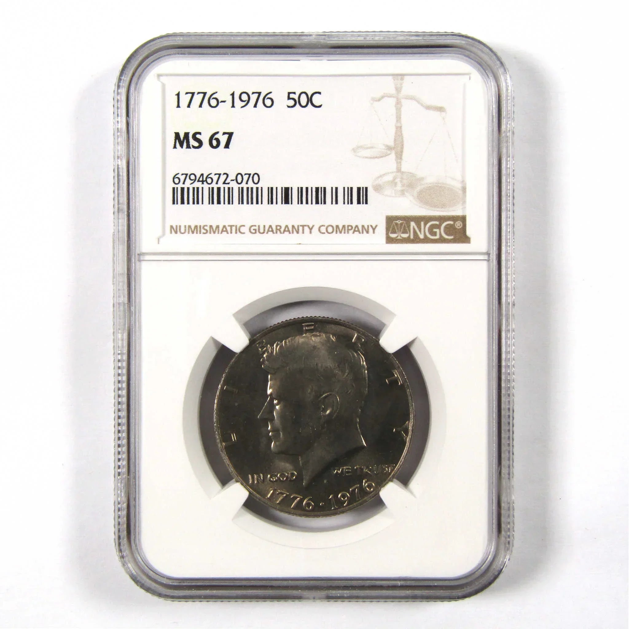 1976 Kennedy Bicentennial 50c MS 67 NGC Clad Unc SKU:I9819