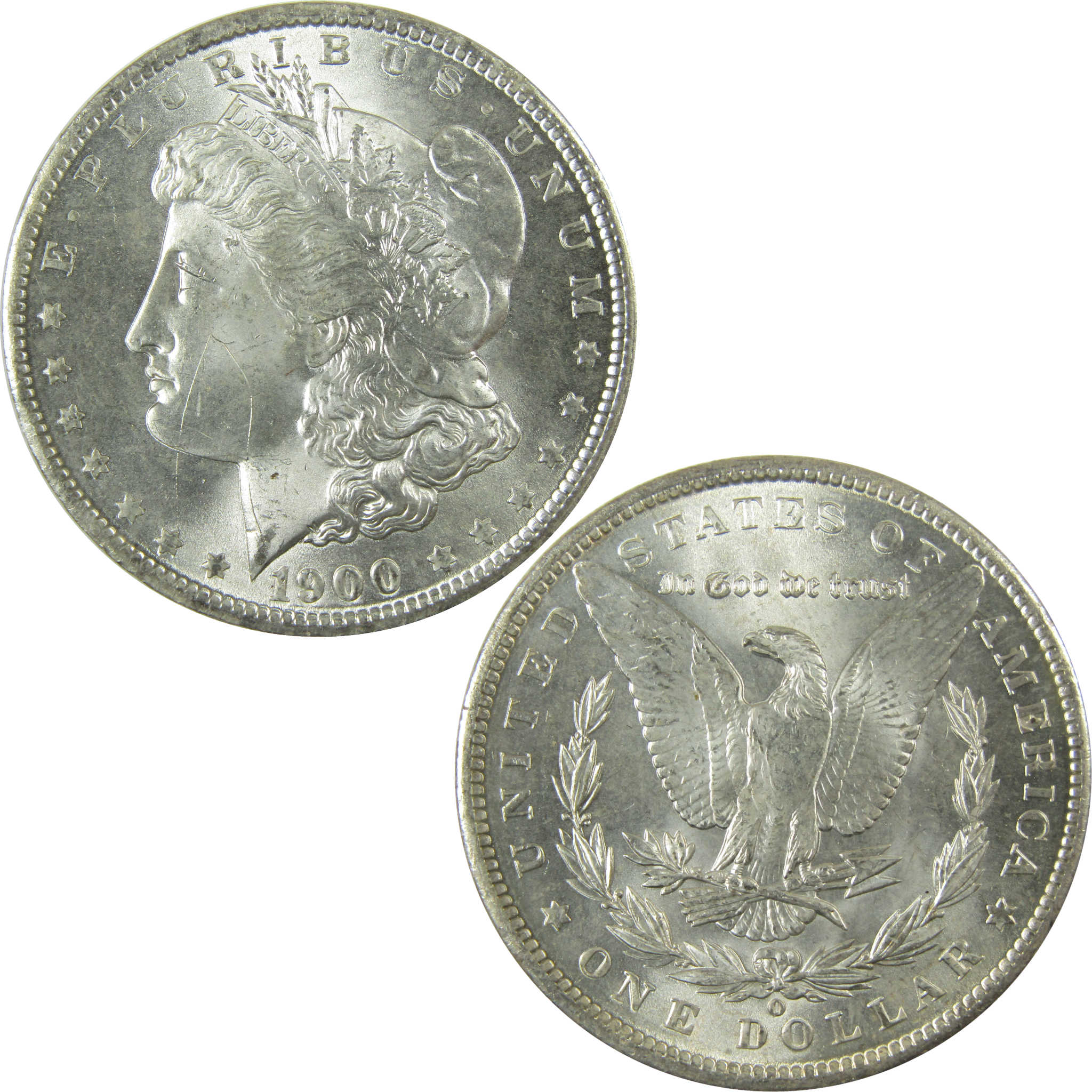 1900 O Morgan Silver Dollar Uncirculated Mint State $1 Coin SKU:I27776