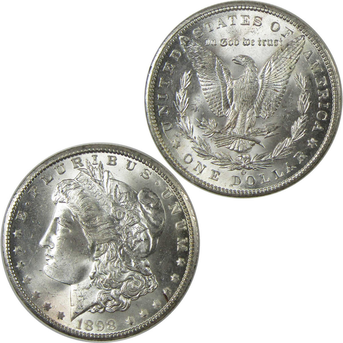 1898 O Morgan Silver Dollar BU Gem Uncirculated Mint State $1 Coin - Morgan coin - Morgan silver dollar - Morgan silver dollar for sale - Profile Coins & Collectibles