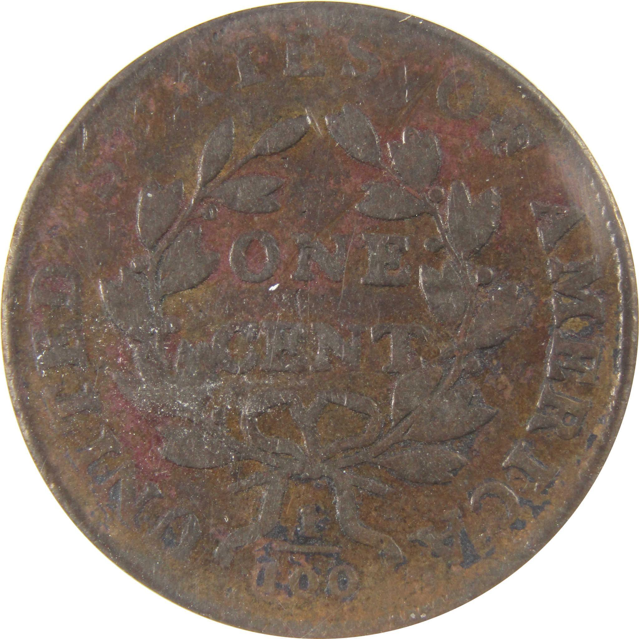 1800 80/79 Draped Bust Large Cent VF 20 Details ANACS Penny SKU:I9432