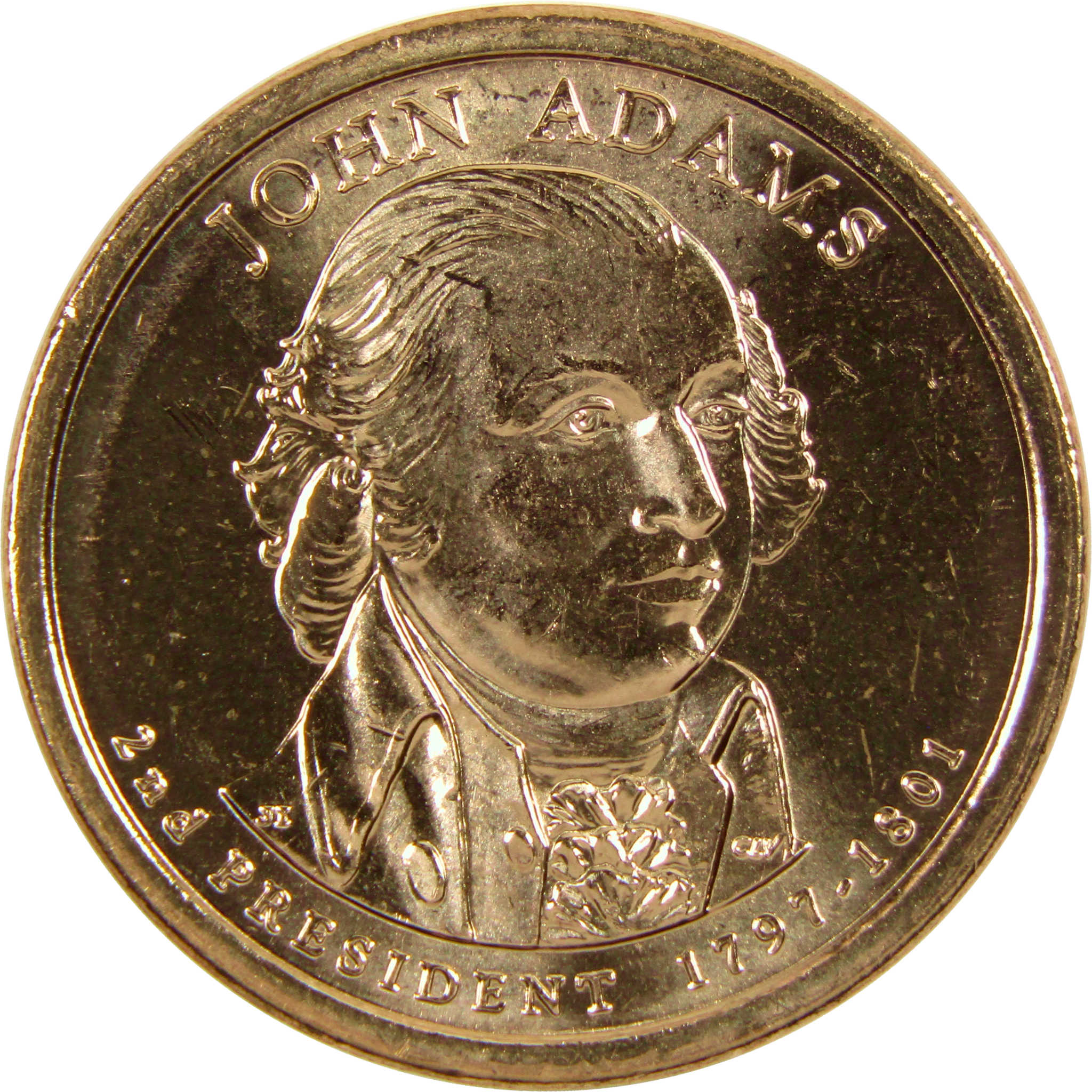 2007 D John Adams Presidential Dollar BU Uncirculated $1 Coin
