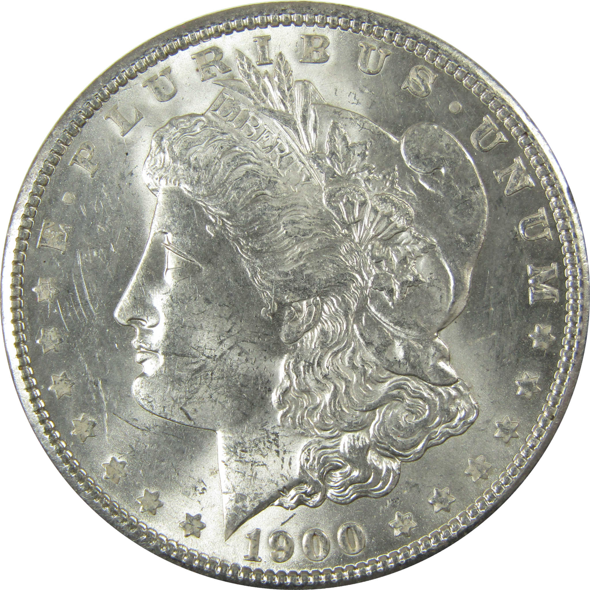1900 Morgan Silver Dollar Uncirculated Mint State $1 Coin SKU:I27750