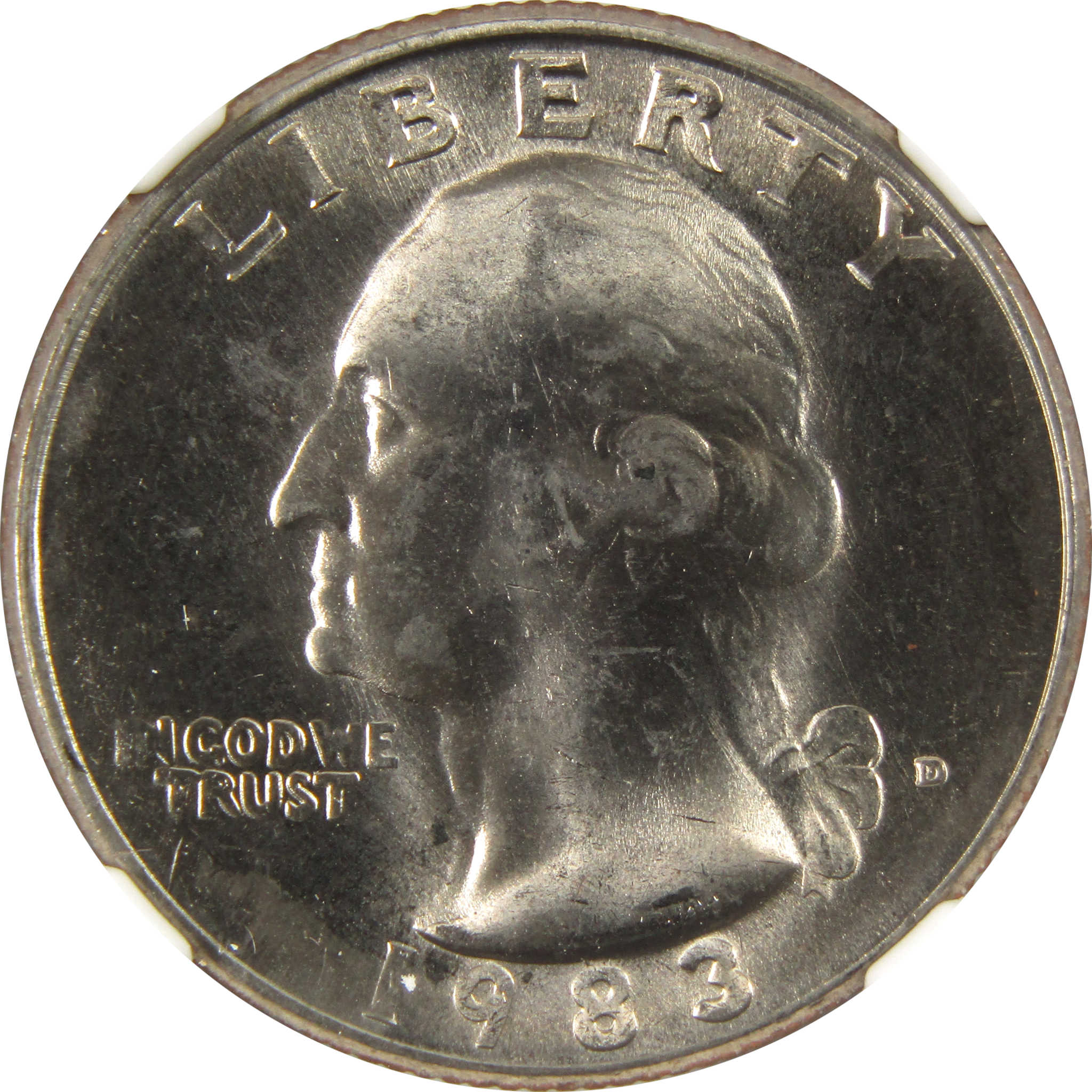 1983 D Washington Quarter MS 67 NGC Clad 25c Uncirculated SKU:I9573