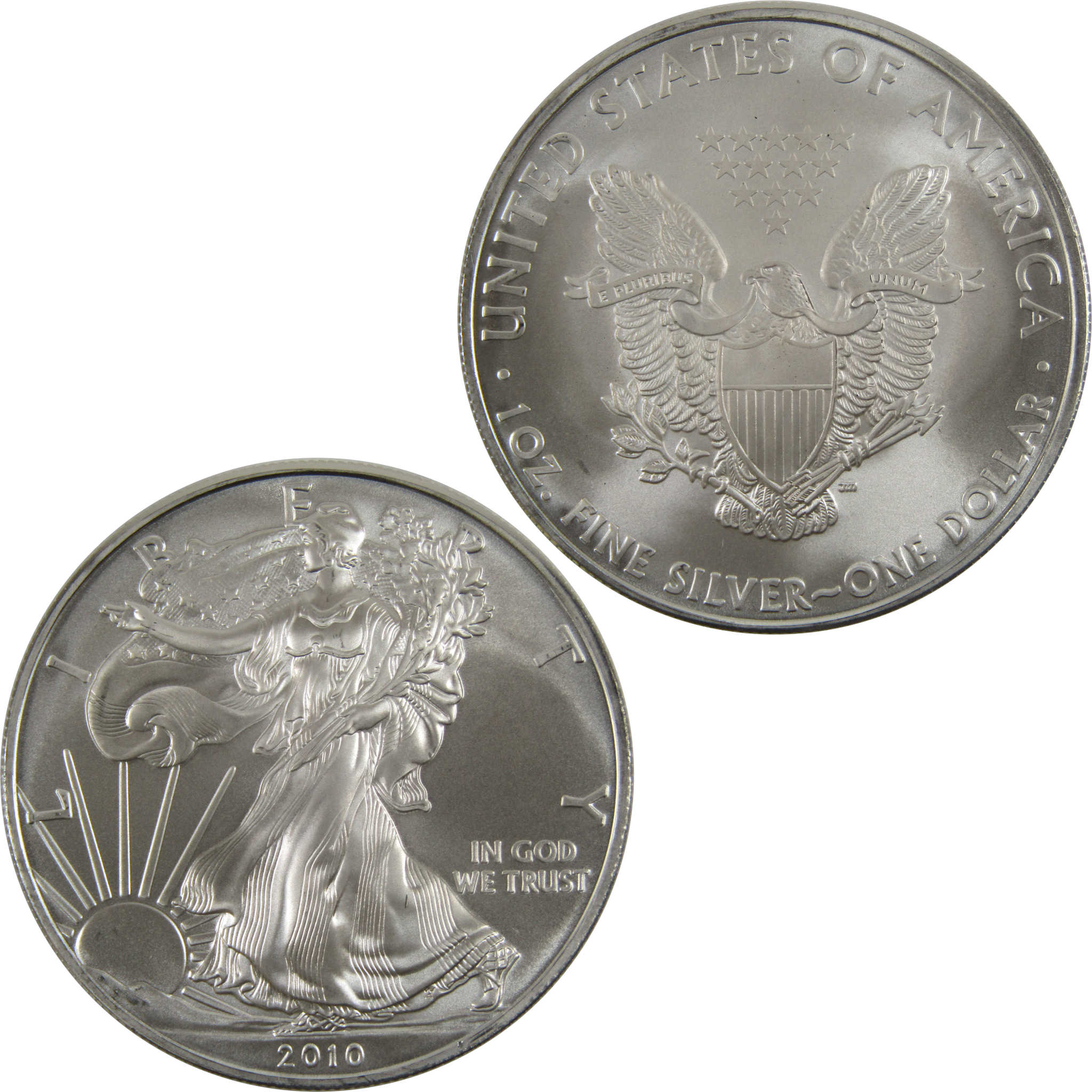 2010 American Eagle BU Uncirculated 1 oz .999 Silver Bullion $1 Coin