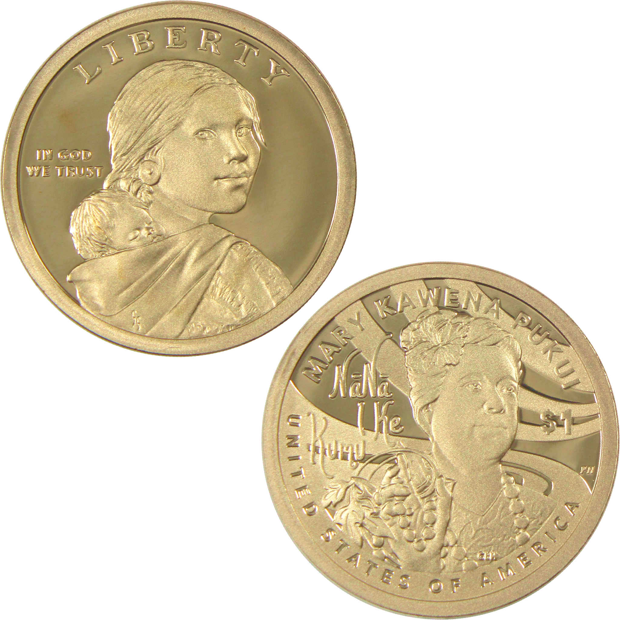 2025 S Mary Kawena Pukui Native American Dollar Proof $1 Coin