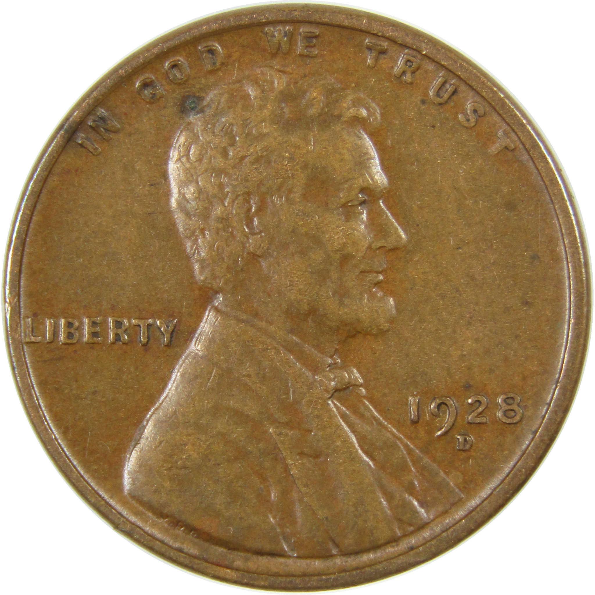 1928 D Lincoln Wheat Cent VF Very Fine Penny 1c Coin SKU:I27602