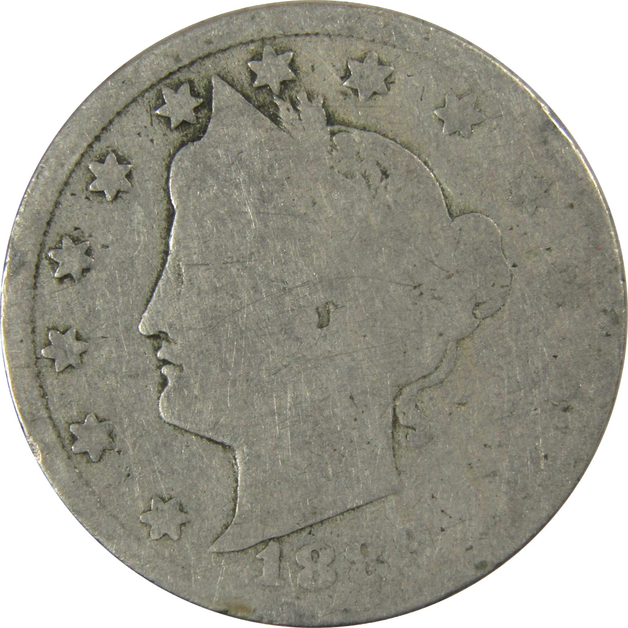 1889 Liberty Head V Nickel AG About Good 5c Coin SKU:I27222