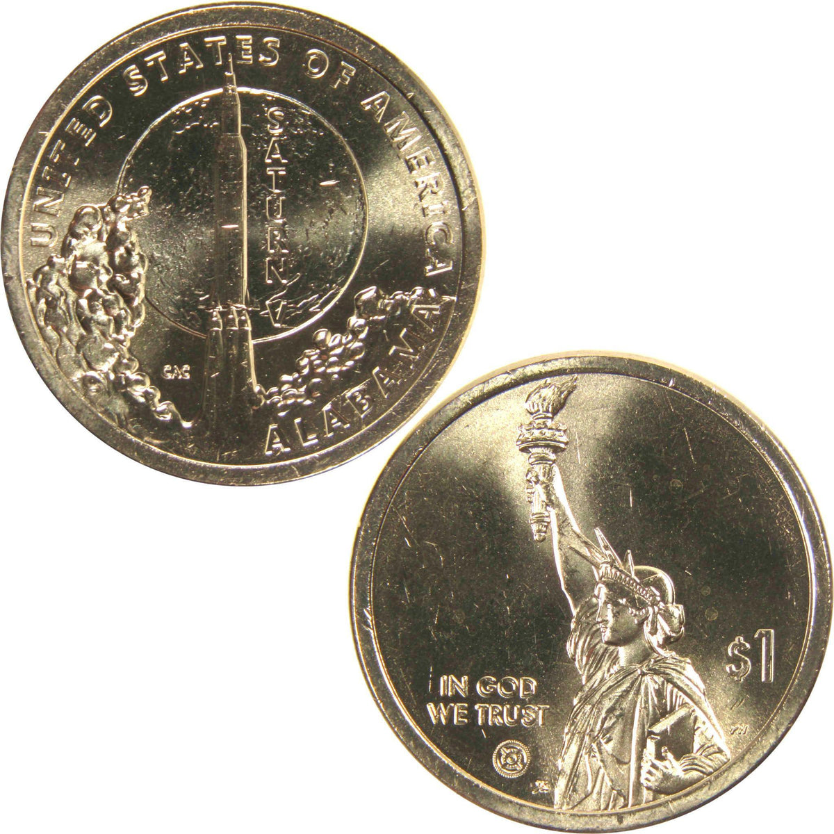 2024 D Alabama Saturn V Rocket American Innovation Dollar Uncirculated