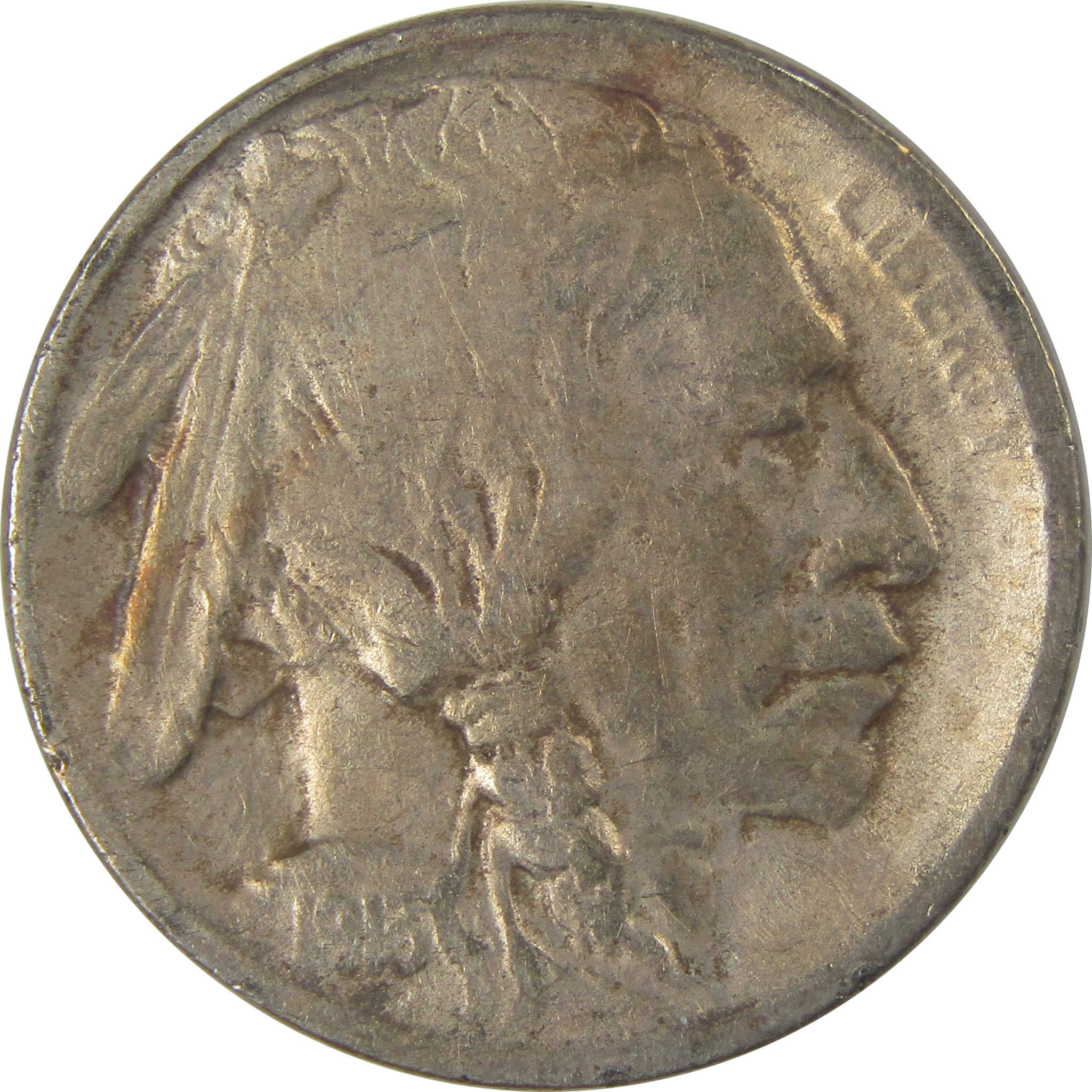 1913 S Type 1 Indian Head Buffalo Nickel F Fine Details SKU:I22922
