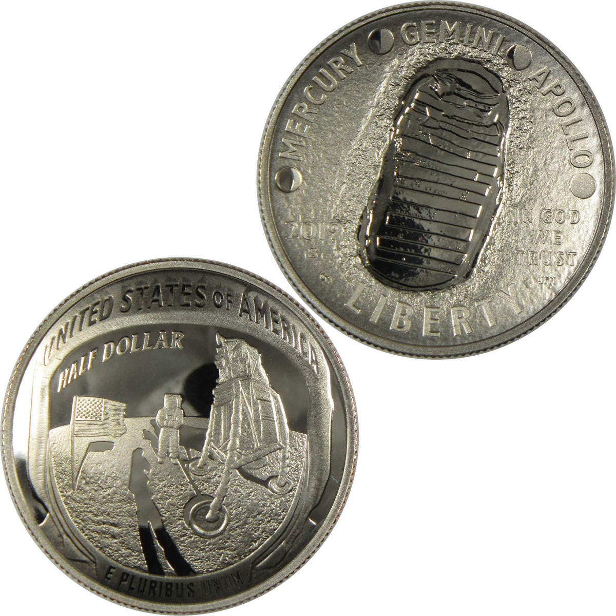 2019 S Apollo 11 50th Anniversary Commemorative Half Dollar Clad Proof