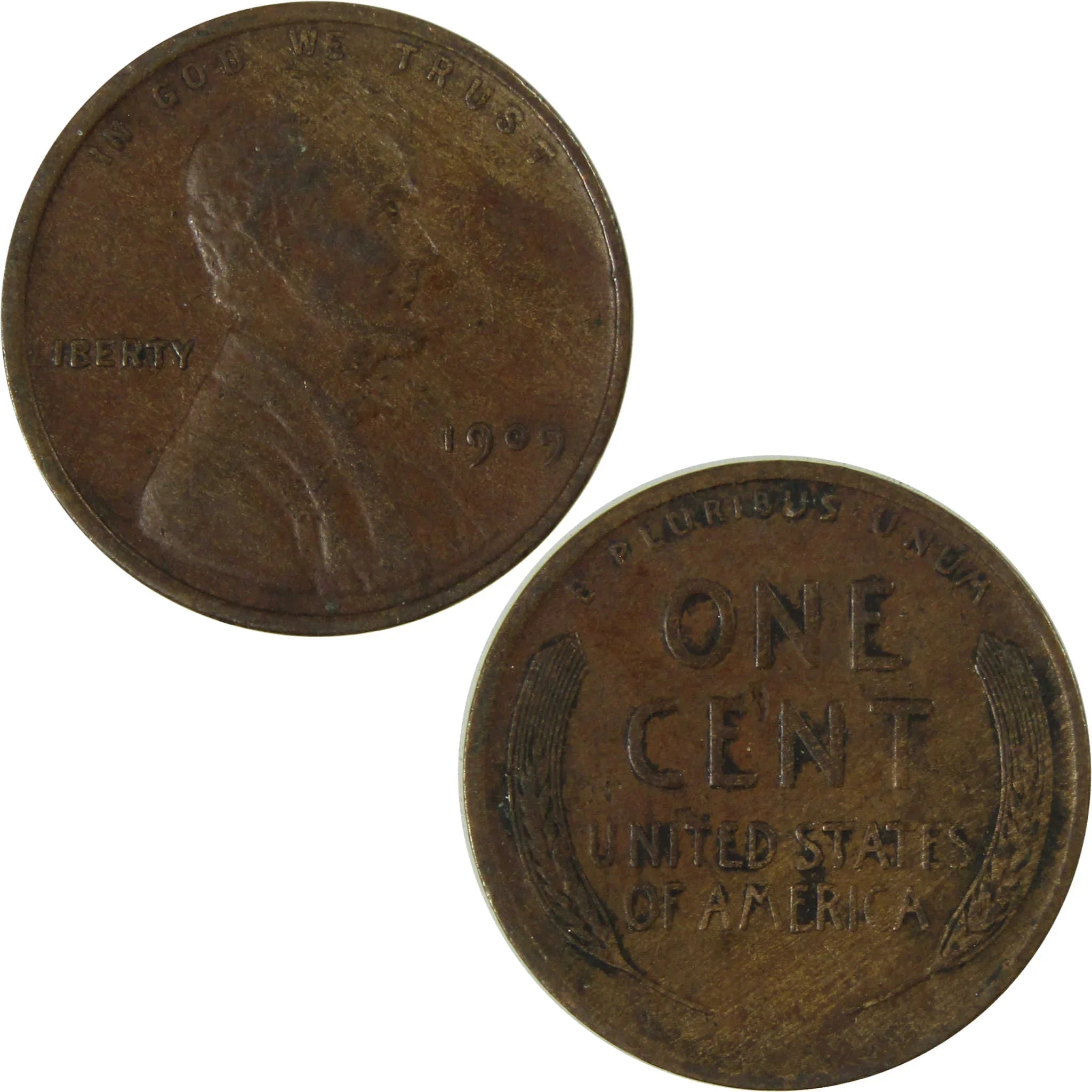 1909 Lincoln Wheat Cent VF Very Fine Penny 1c Coin SKU:I26749
