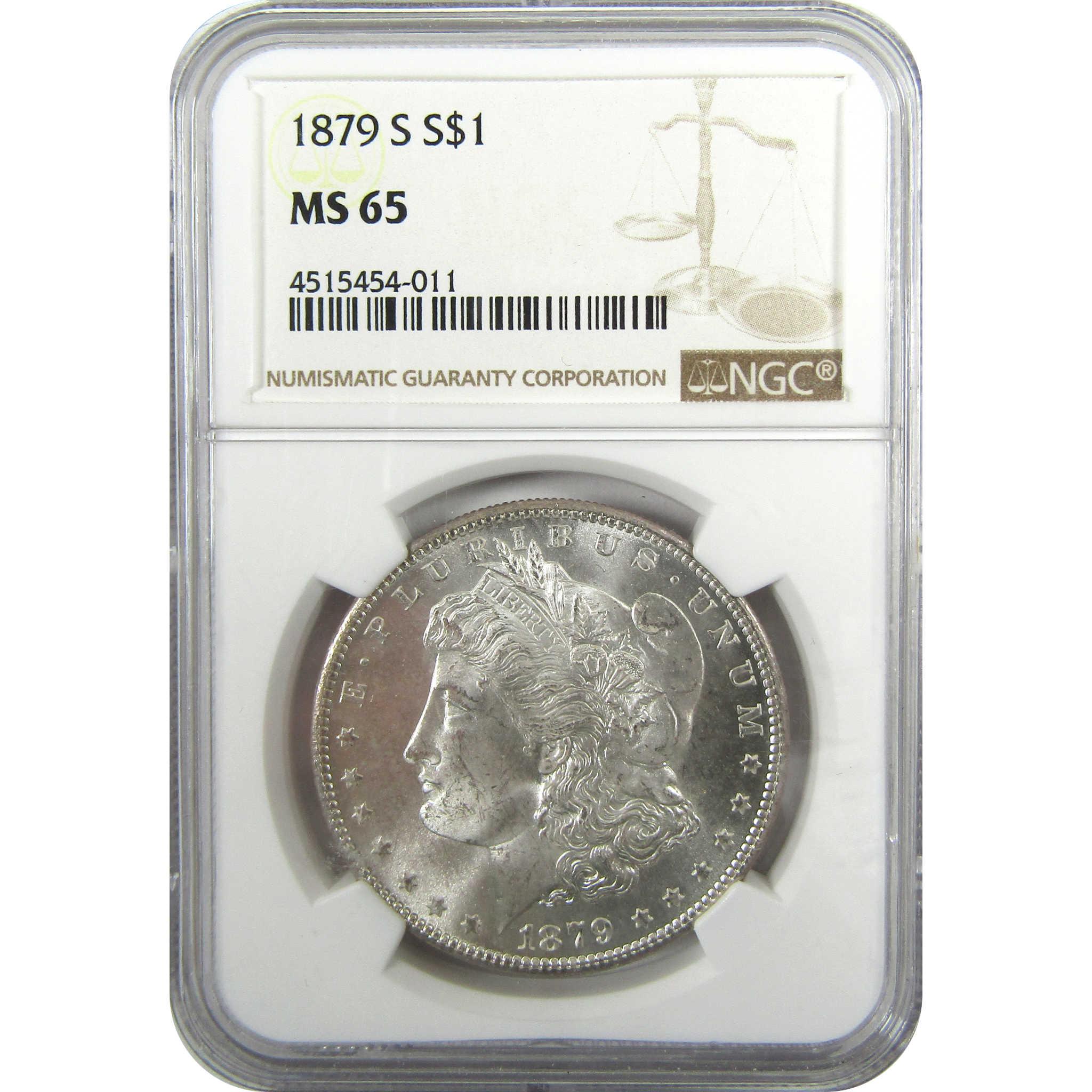 1879 S Rev 79 Morgan Silver Dollar MS 65 NGC Uncirculated SKU:CP1057 - Morgan coin - Morgan silver dollar - Morgan silver dollar for sale - Profile Coins & Collectibles