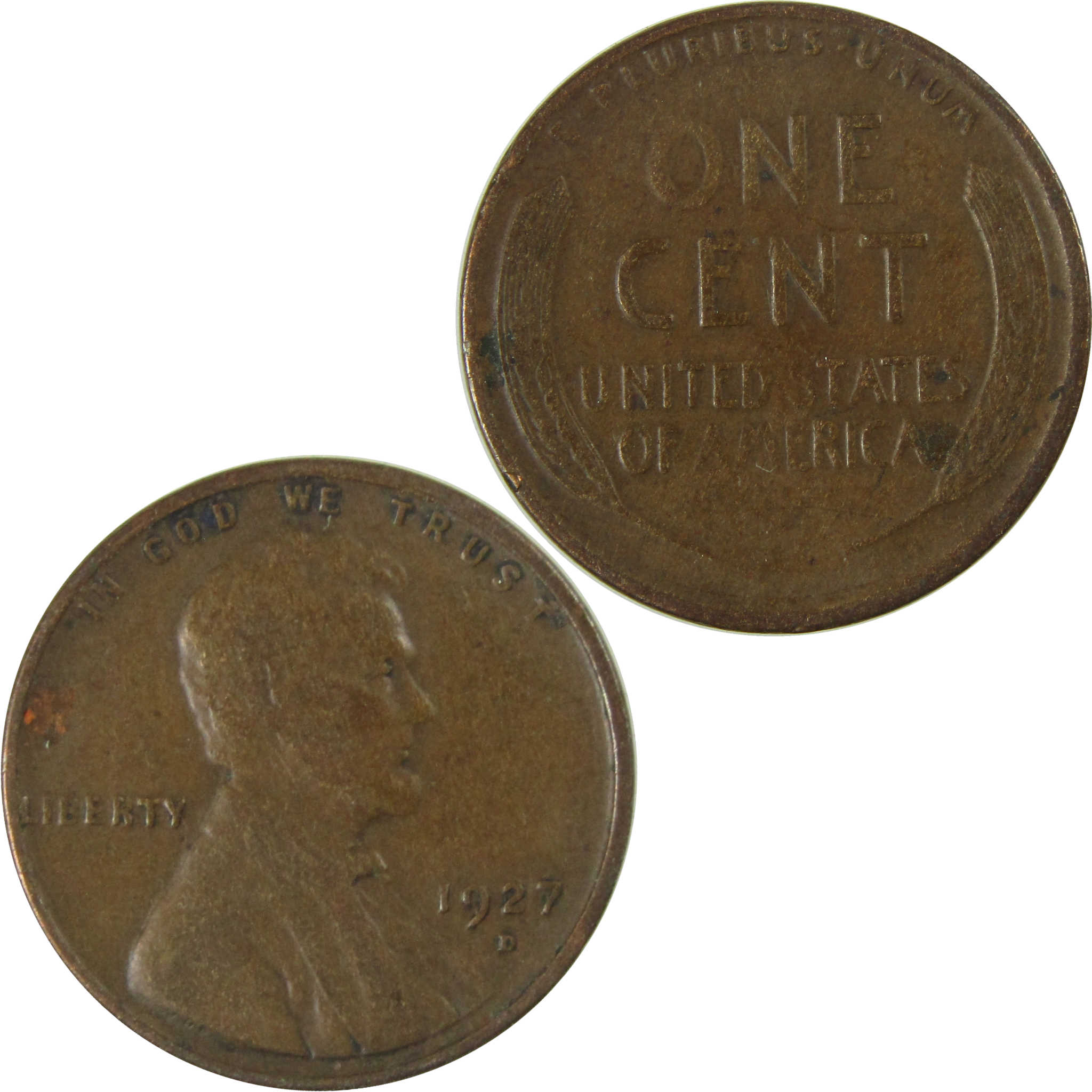 1927 D Lincoln Wheat Cent VF Very Fine Penny 1c Coin SKU:I26732
