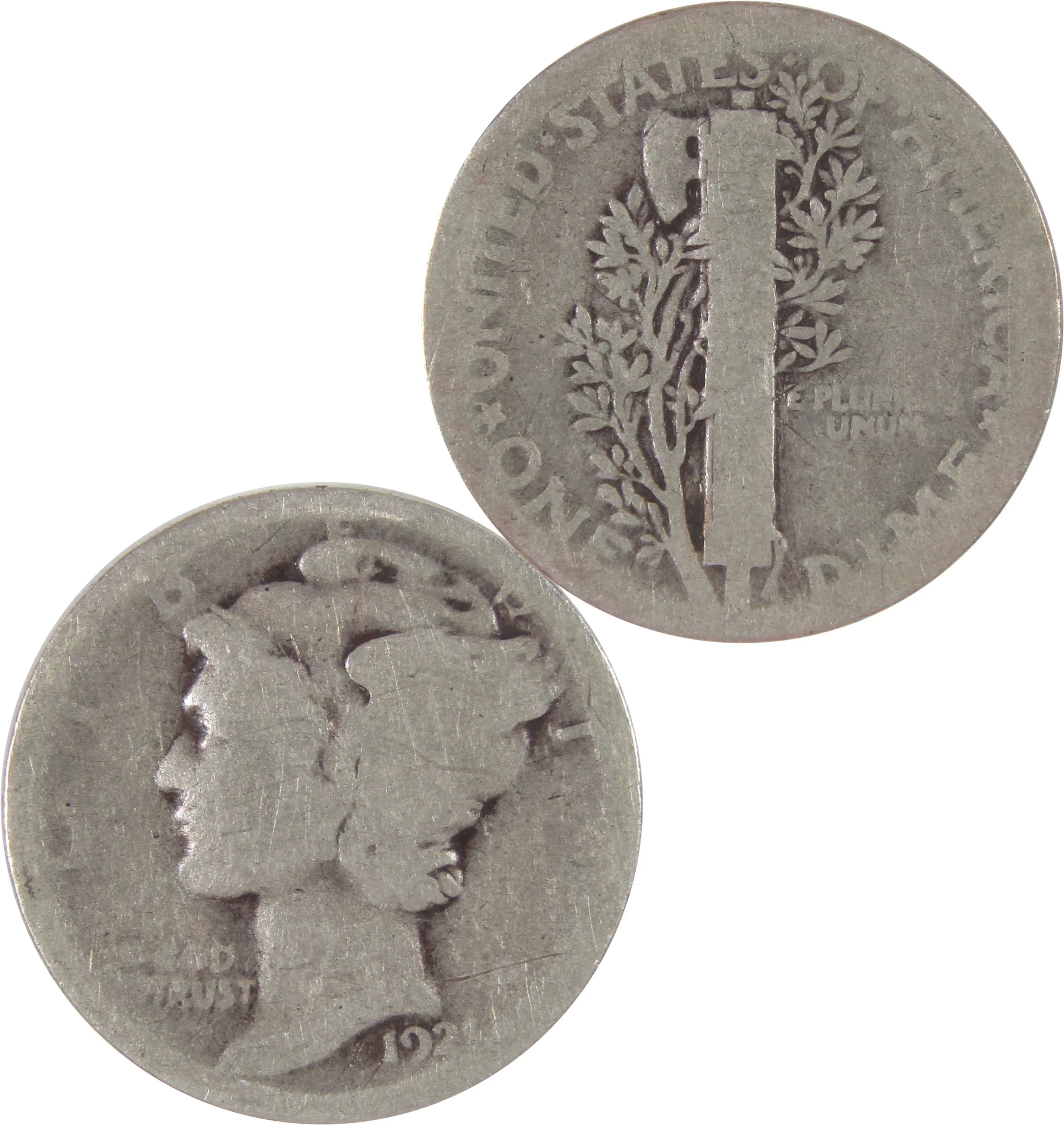 1921 Mercury Dime AG About Good Silver 10c Coin SKU:CPC9807