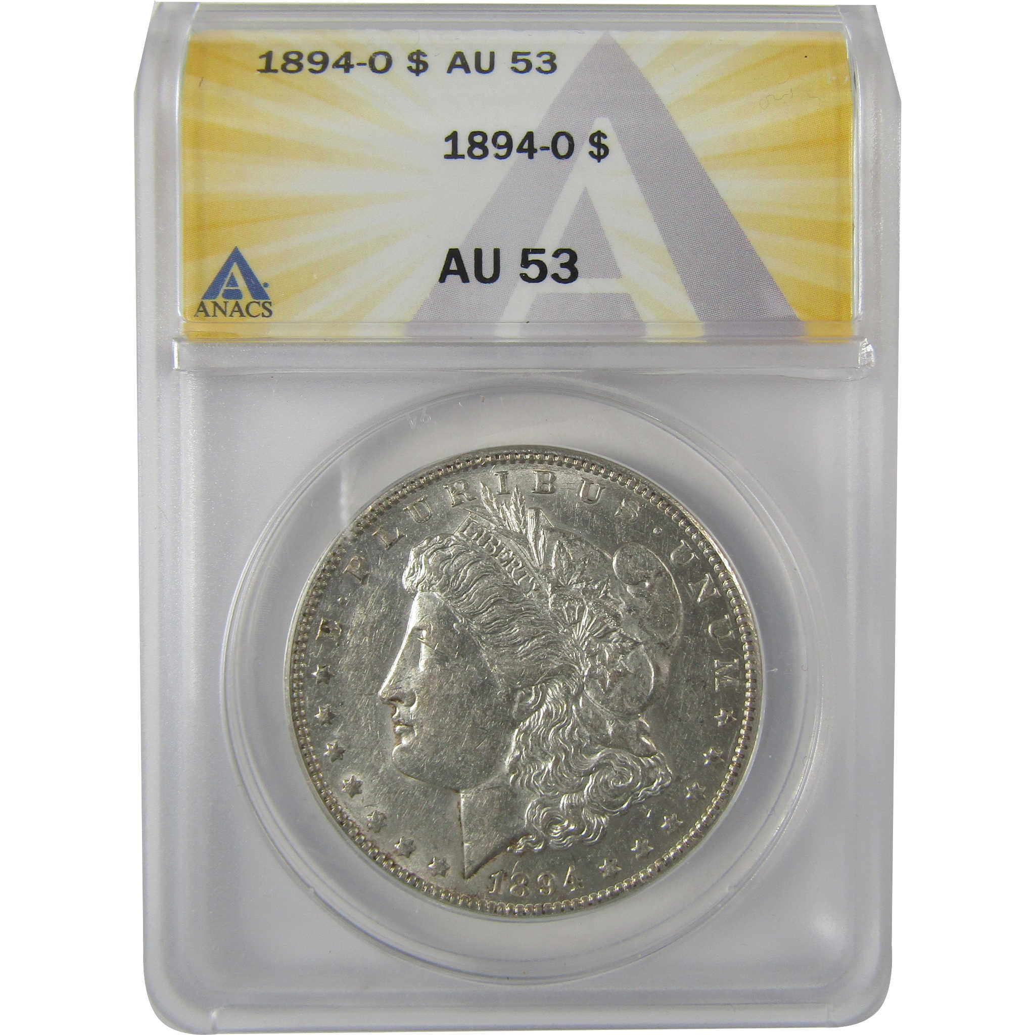 1894 O Morgan Dollar AU 53 ANACS Silver $1 Coin SKU:I19353 - Morgan coin - Morgan silver dollar - Morgan silver dollar for sale - Profile Coins & Collectibles