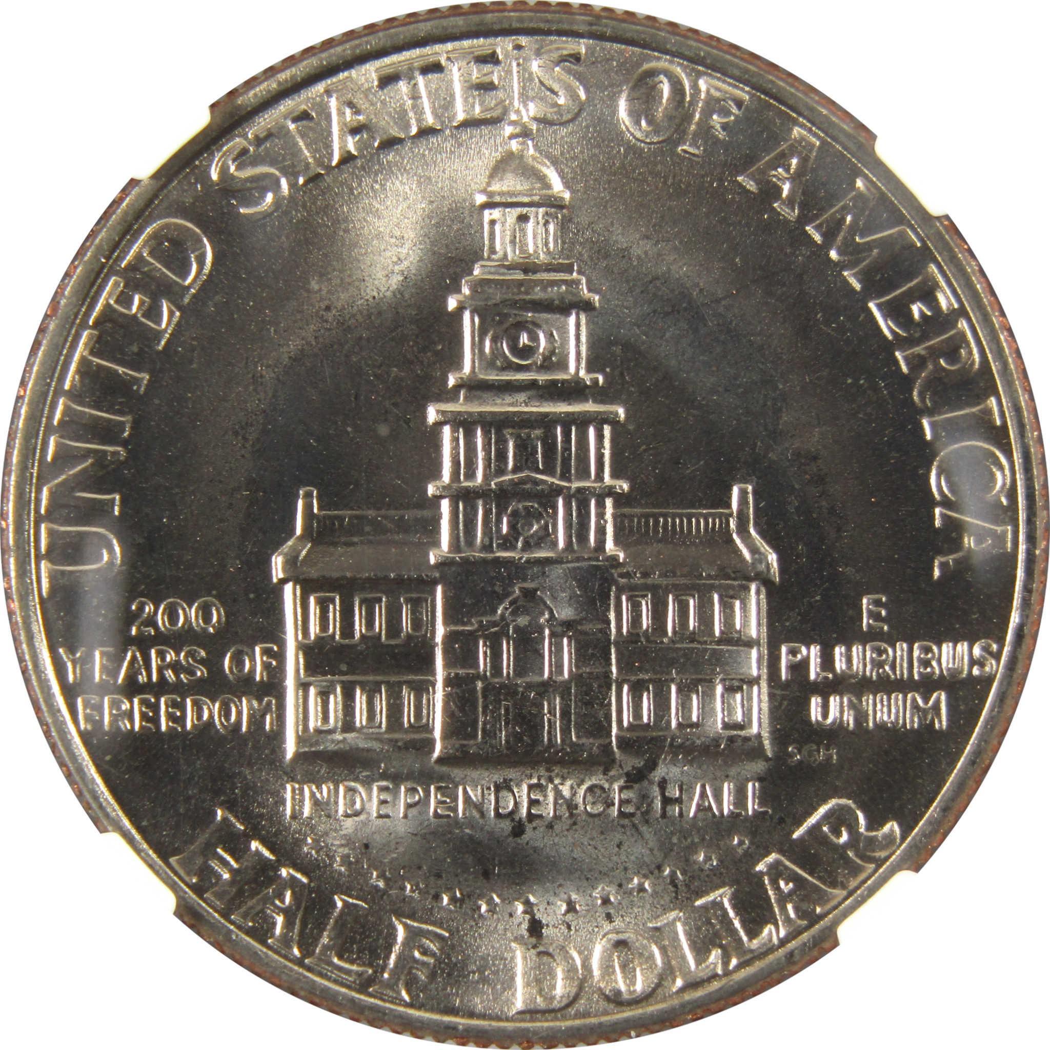 1976 D Kennedy Bicentennial MS 67 NGC Clad 50c Unc SKU:I9797