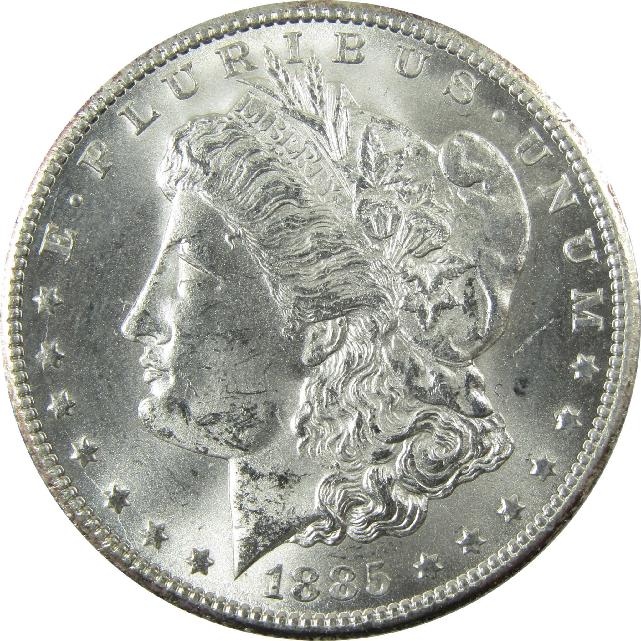 1885 CC Morgan Silver Dollar Uncirculated Mint State SKU:CP1355 - Morgan coin - Morgan silver dollar - Morgan silver dollar for sale - Profile Coins & Collectibles