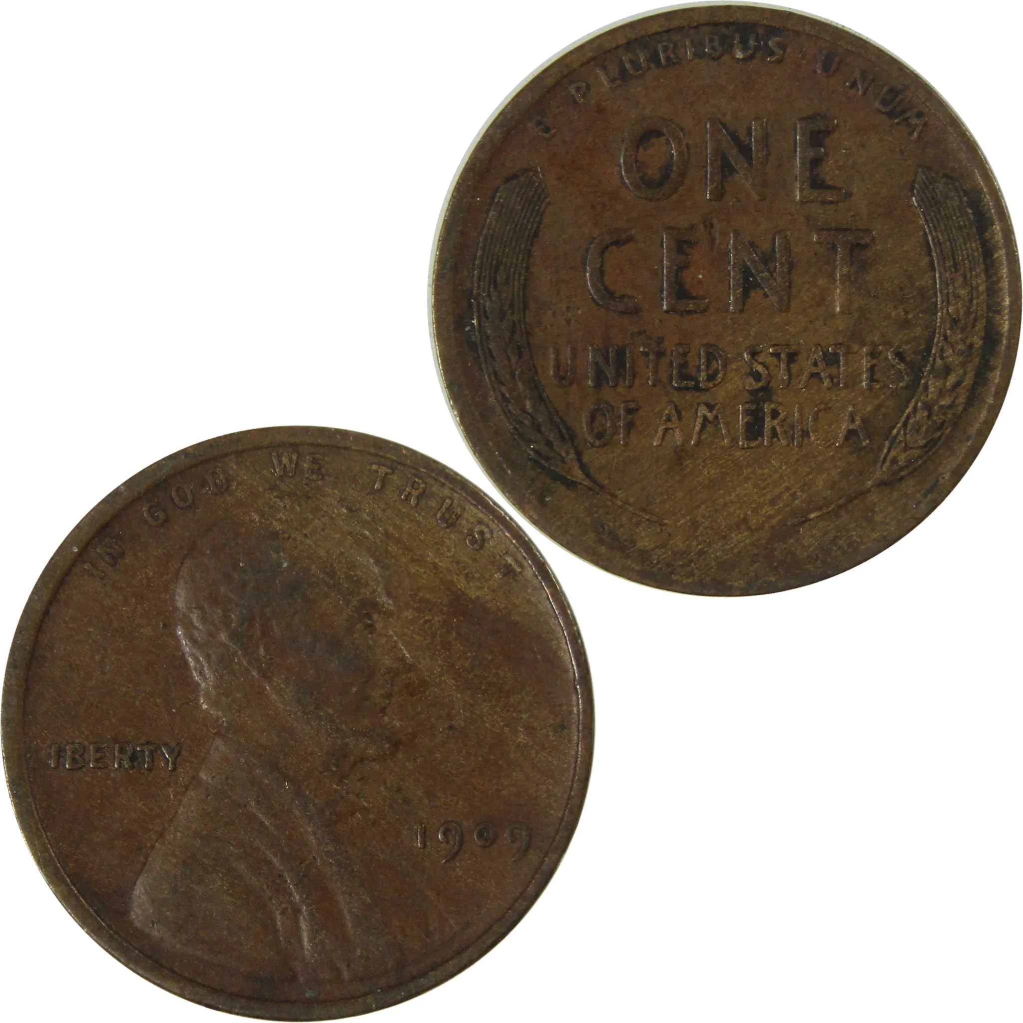 1909 Lincoln Wheat Cent VF Very Fine Penny 1c Coin SKU:I26749