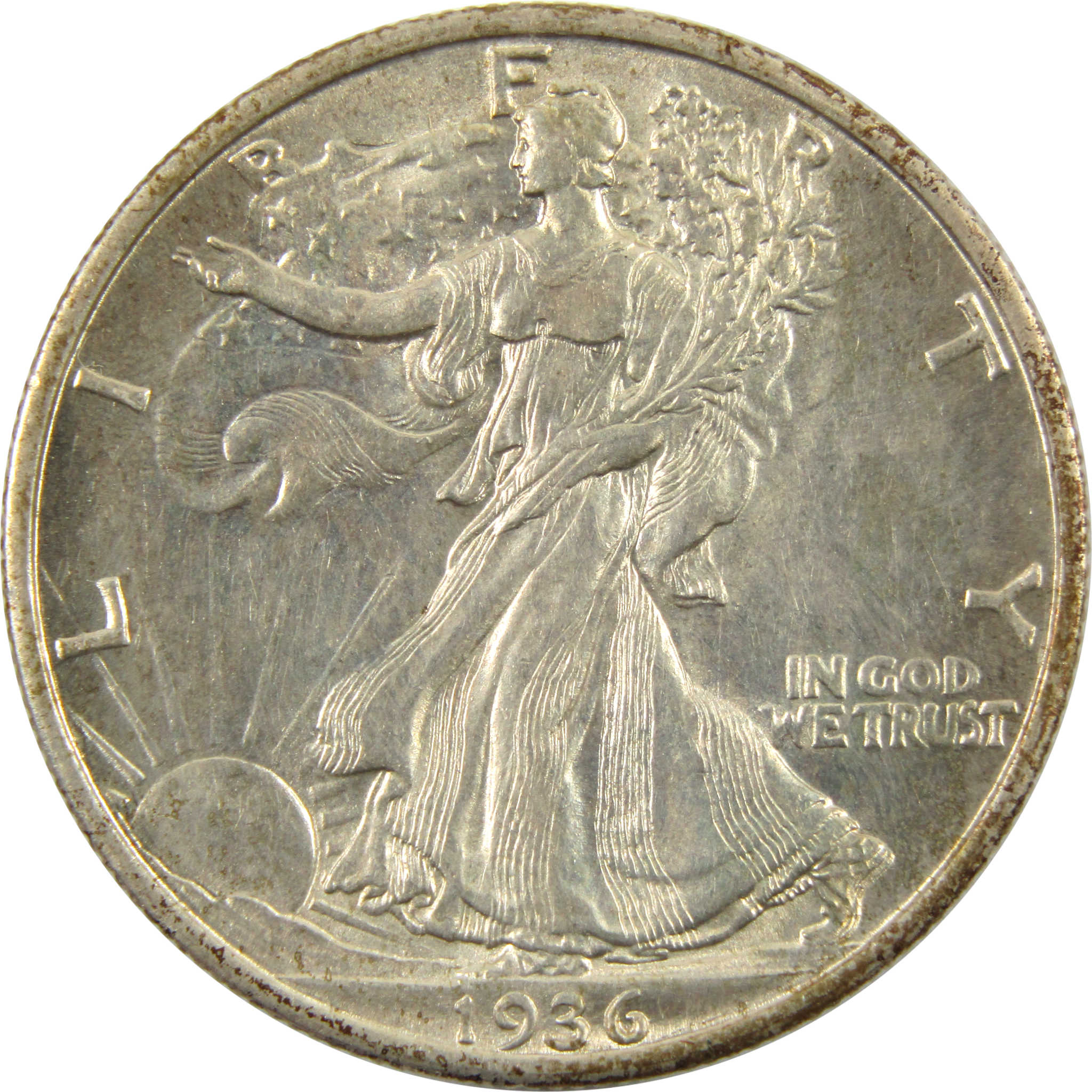1936 Liberty Walking Half Dollar Borderline Uncirculated SKU:I10225