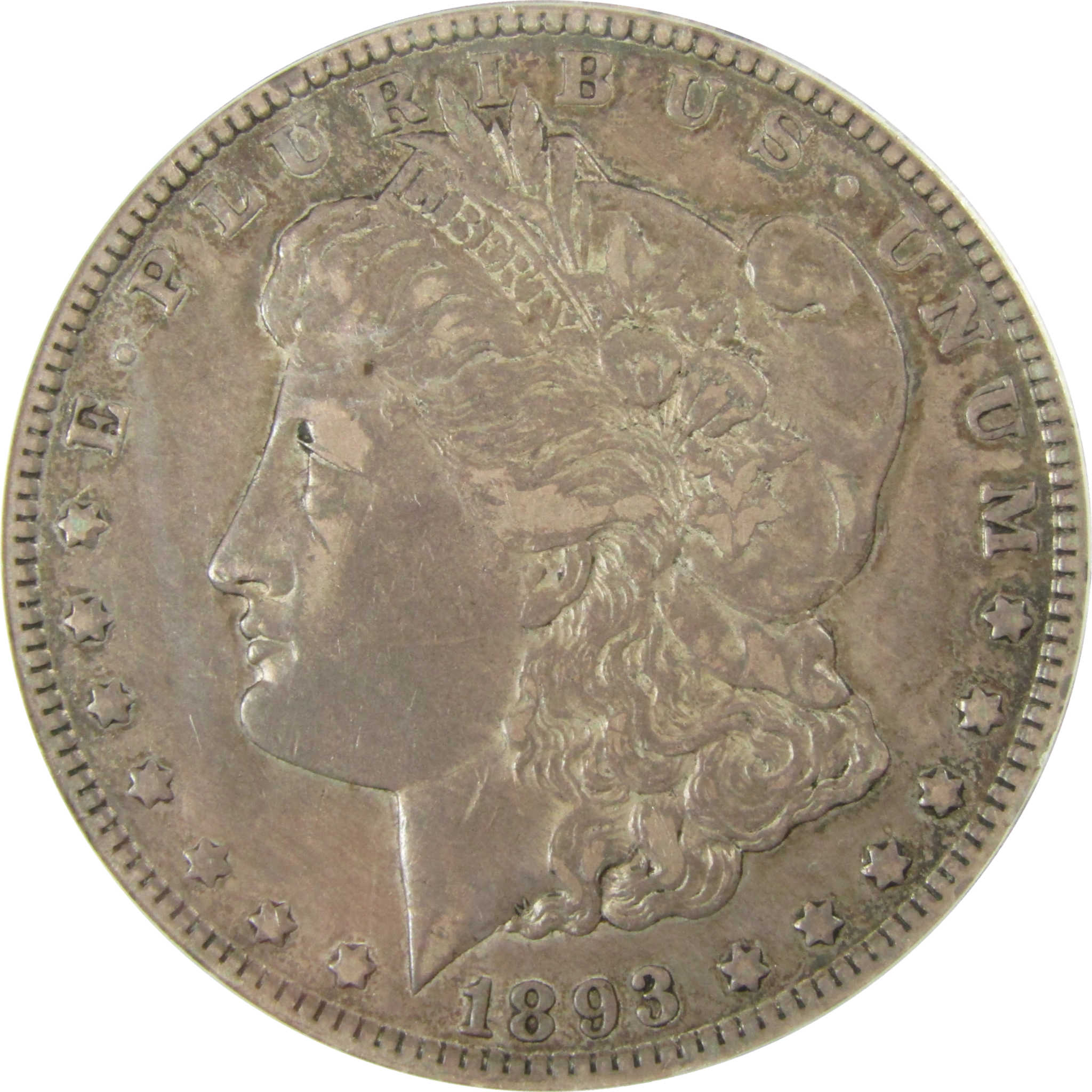 1893 O Morgan Silver Dollar VF 35 ANACS $1 Coin Collectible SKU:I28463