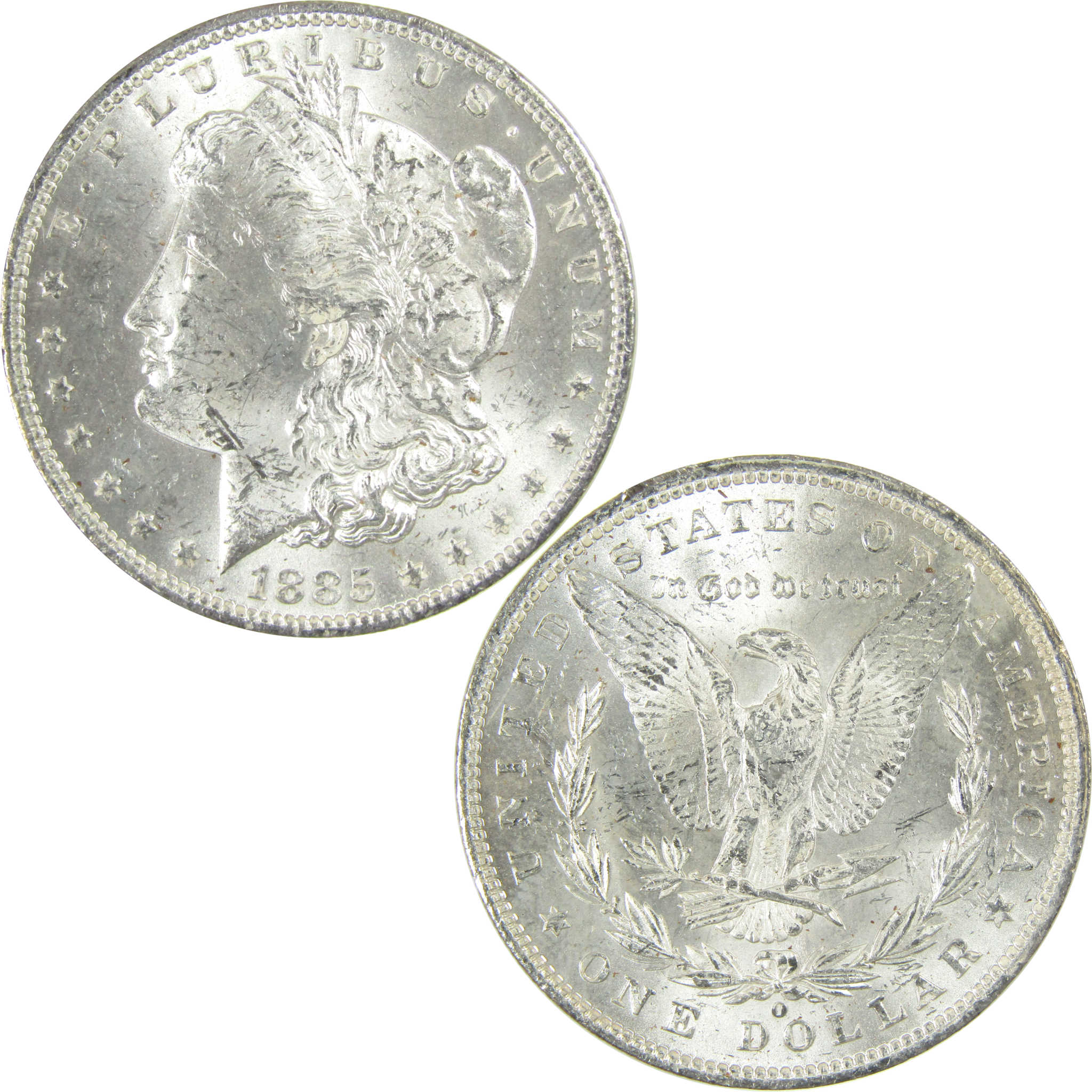 1885 O Morgan Silver Dollar Uncirculated Mint State $1 Coin SKU:I27476
