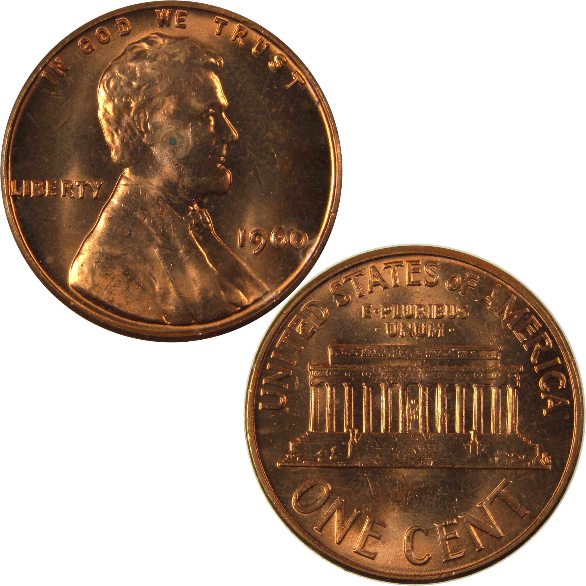 1960 Small Date Lincoln Memorial 1c Uncirculated Mint State SKU:I26583