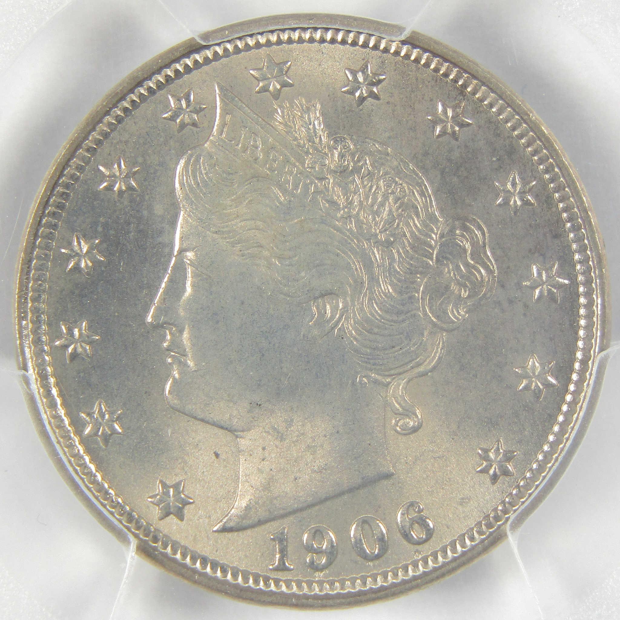 1906 Liberty Head V Nickel MS 65 PCGS Uncirculated 5c Coin
