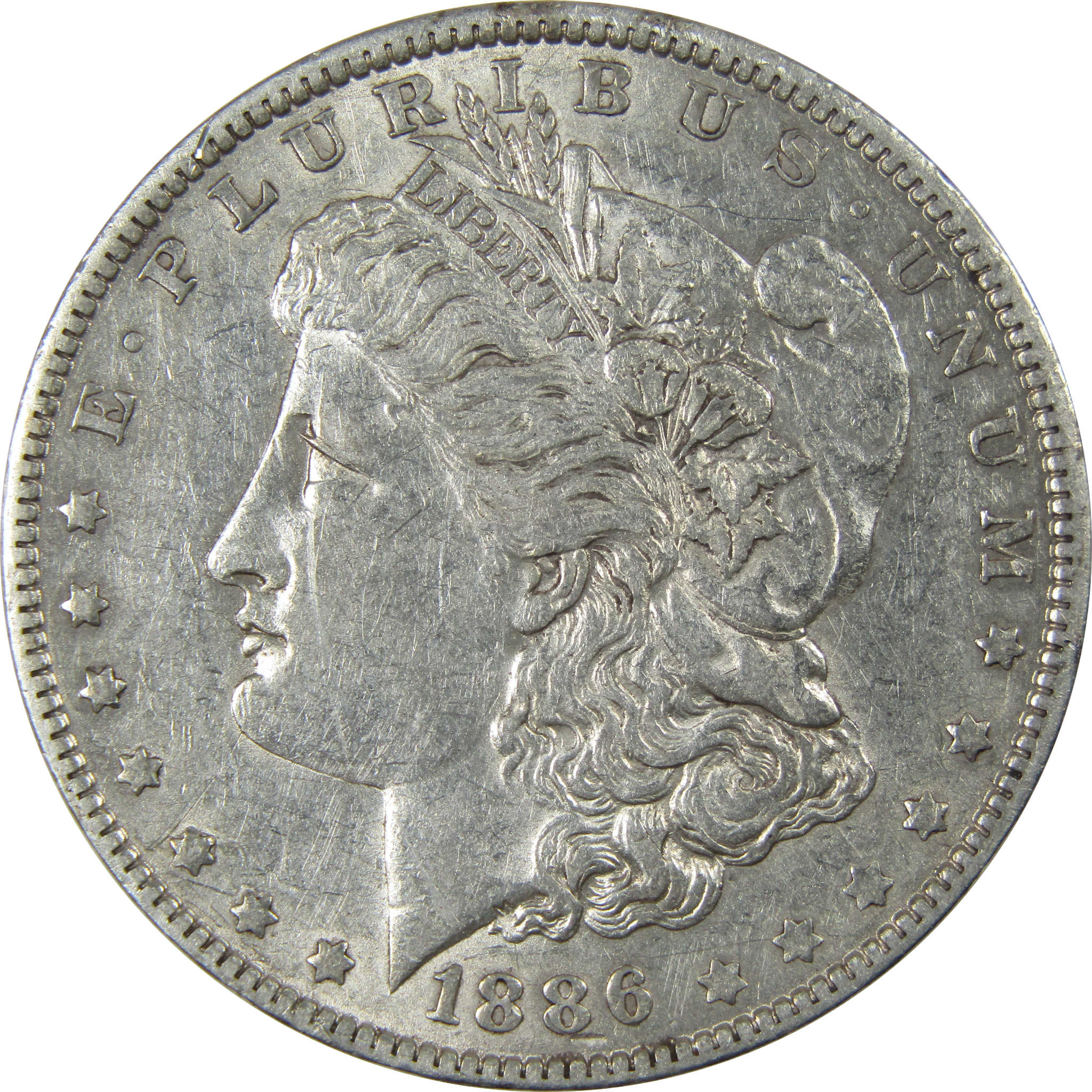 1886 O Morgan Dollar AU About Uncirculated Silver $1 Coin SKU:I23697