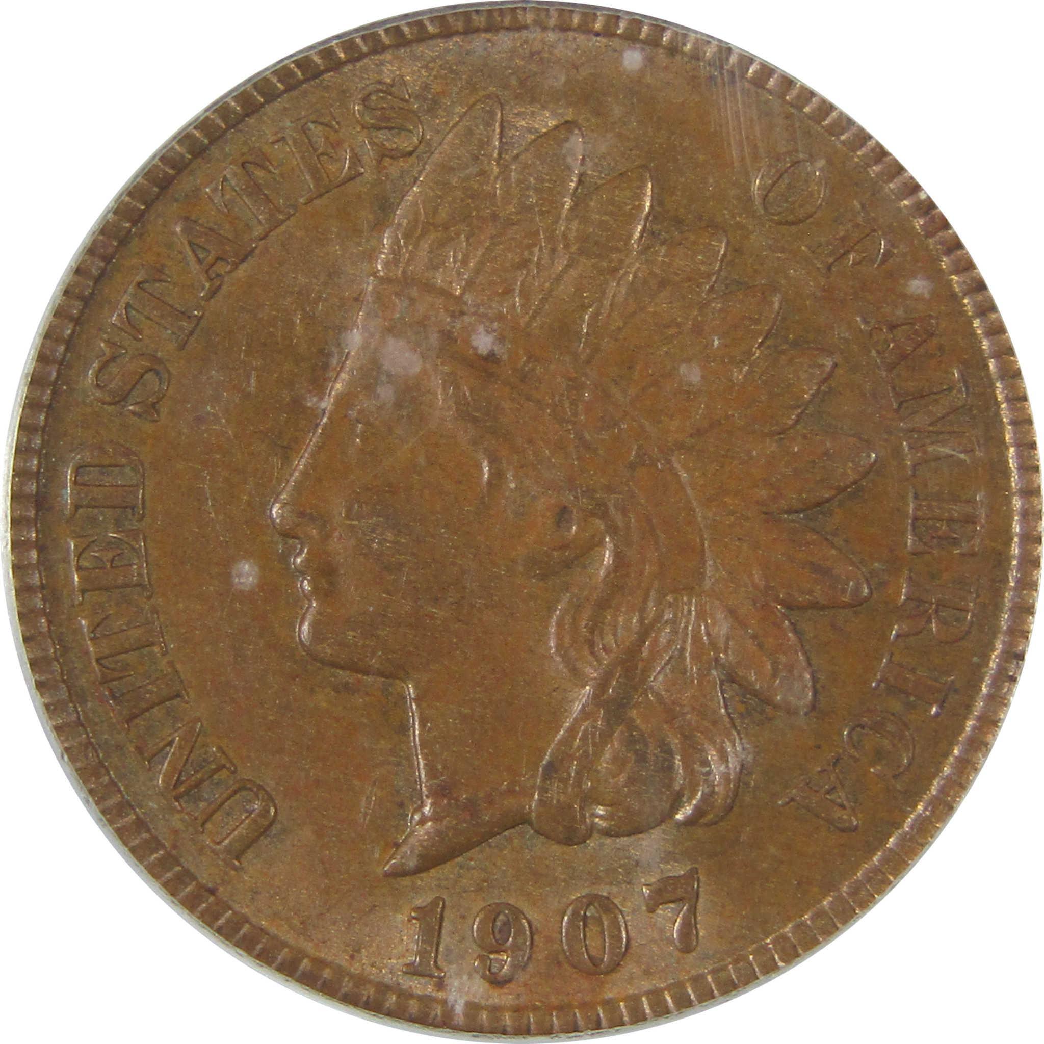 1907 Indian Head Cent MS 62 BN ICG Penny Uncirculated SKU:I22942