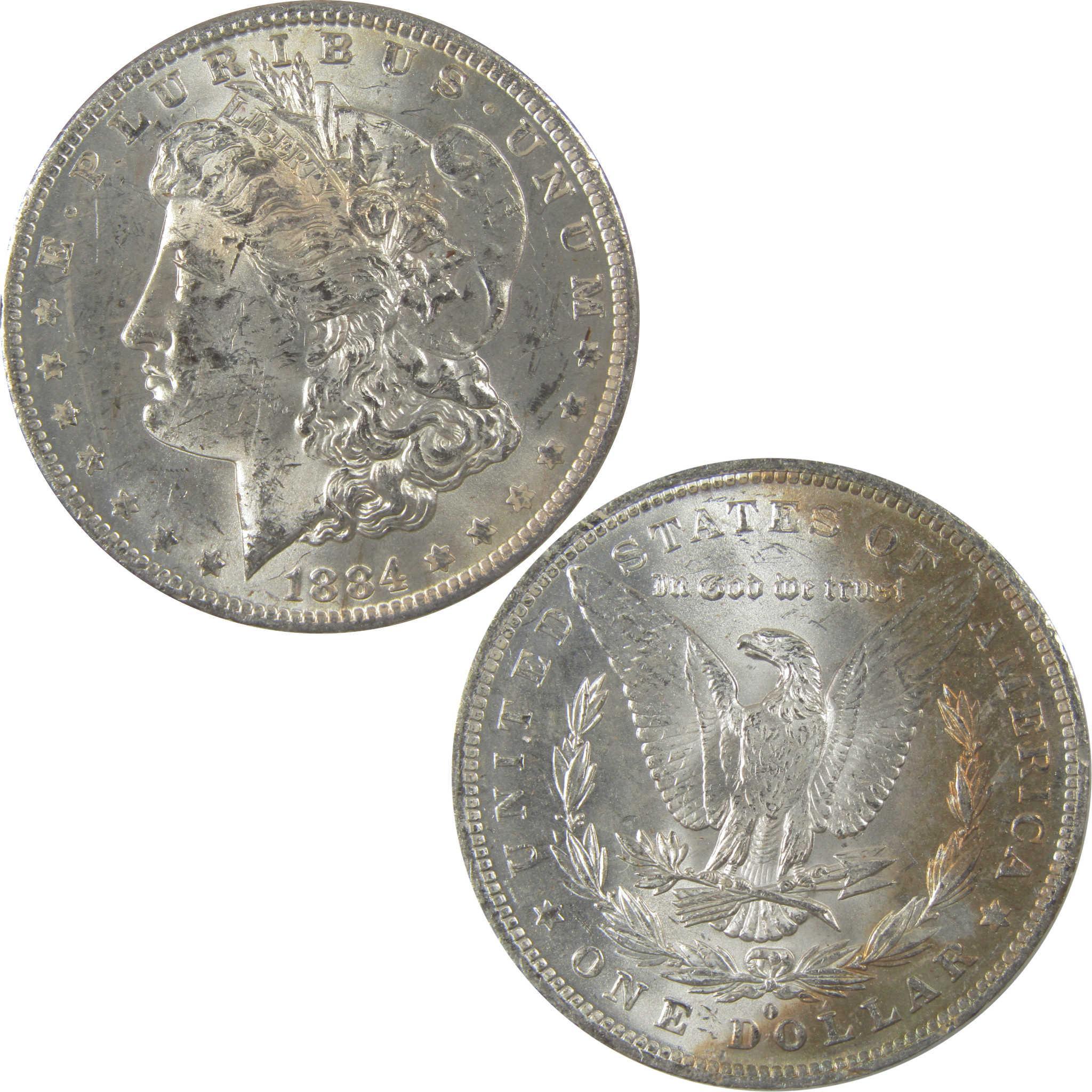 1884 O Morgan Silver Dollar BU Choice Uncirculated Toned SKU:I24171