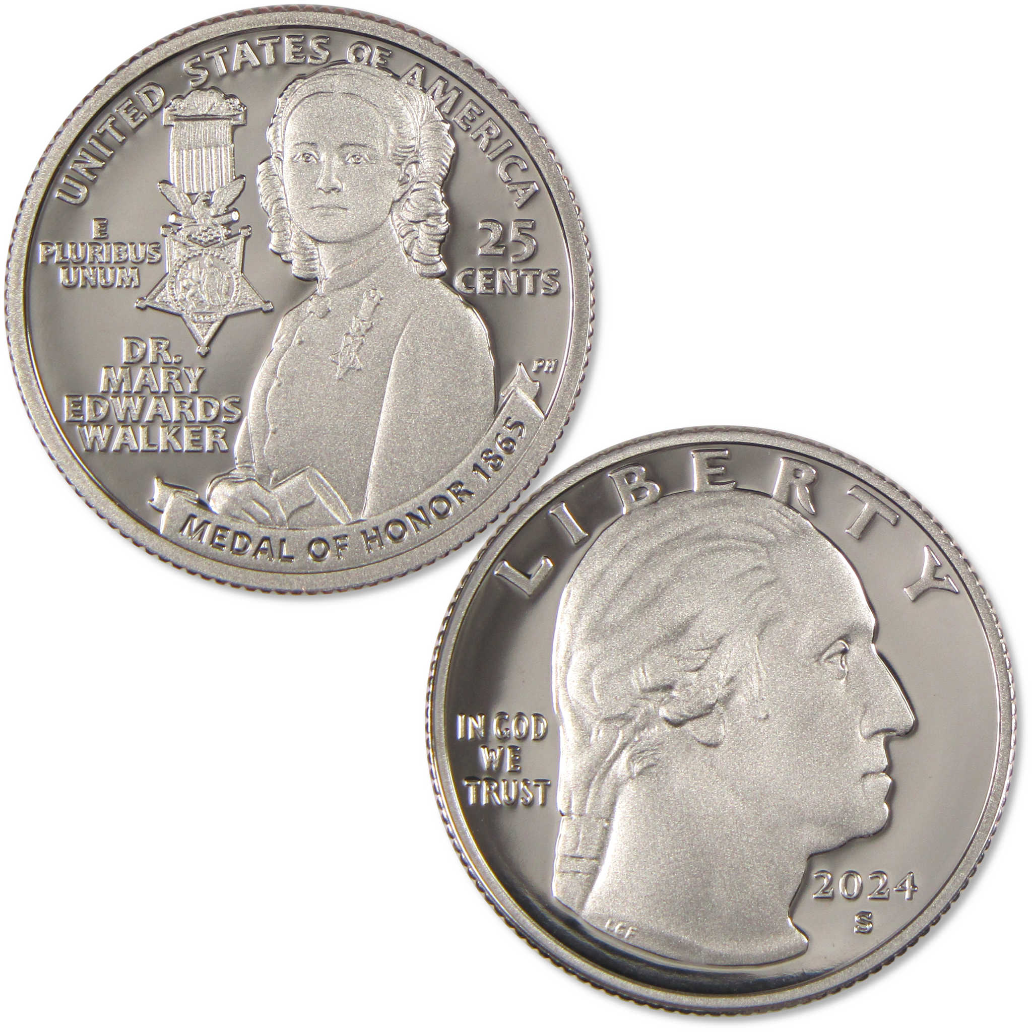 2024 S Mary Edwards Walker American Women Quarter Choice Proof Clad