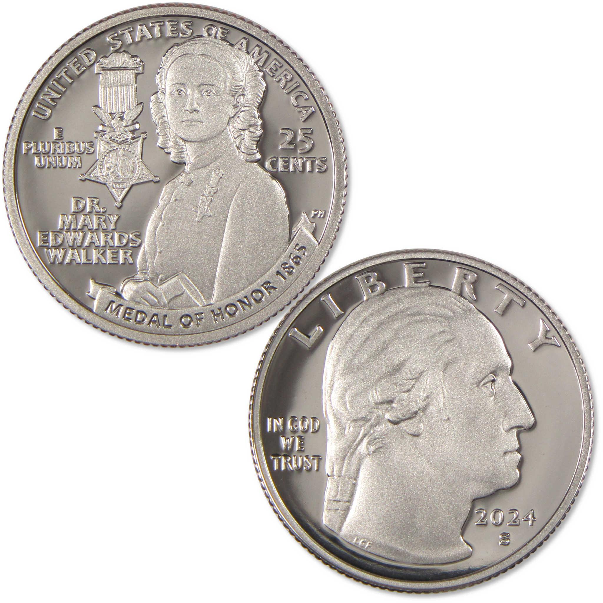 2024 S Mary Edwards Walker American Women Quarter Clad Proof 25c Coin