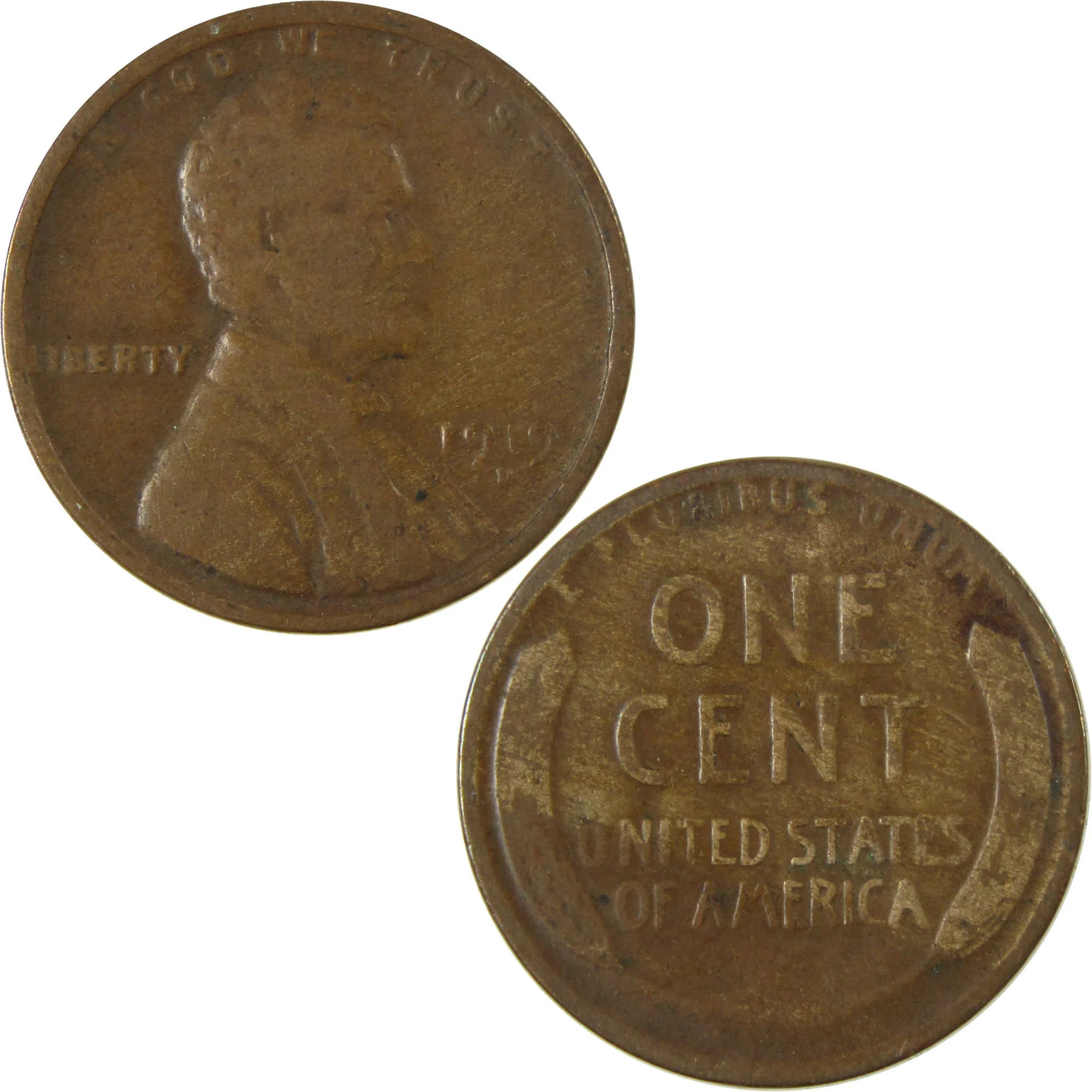 1919 D Lincoln Wheat Cent G Good Penny 1c Coin Collectible SKU:I27181