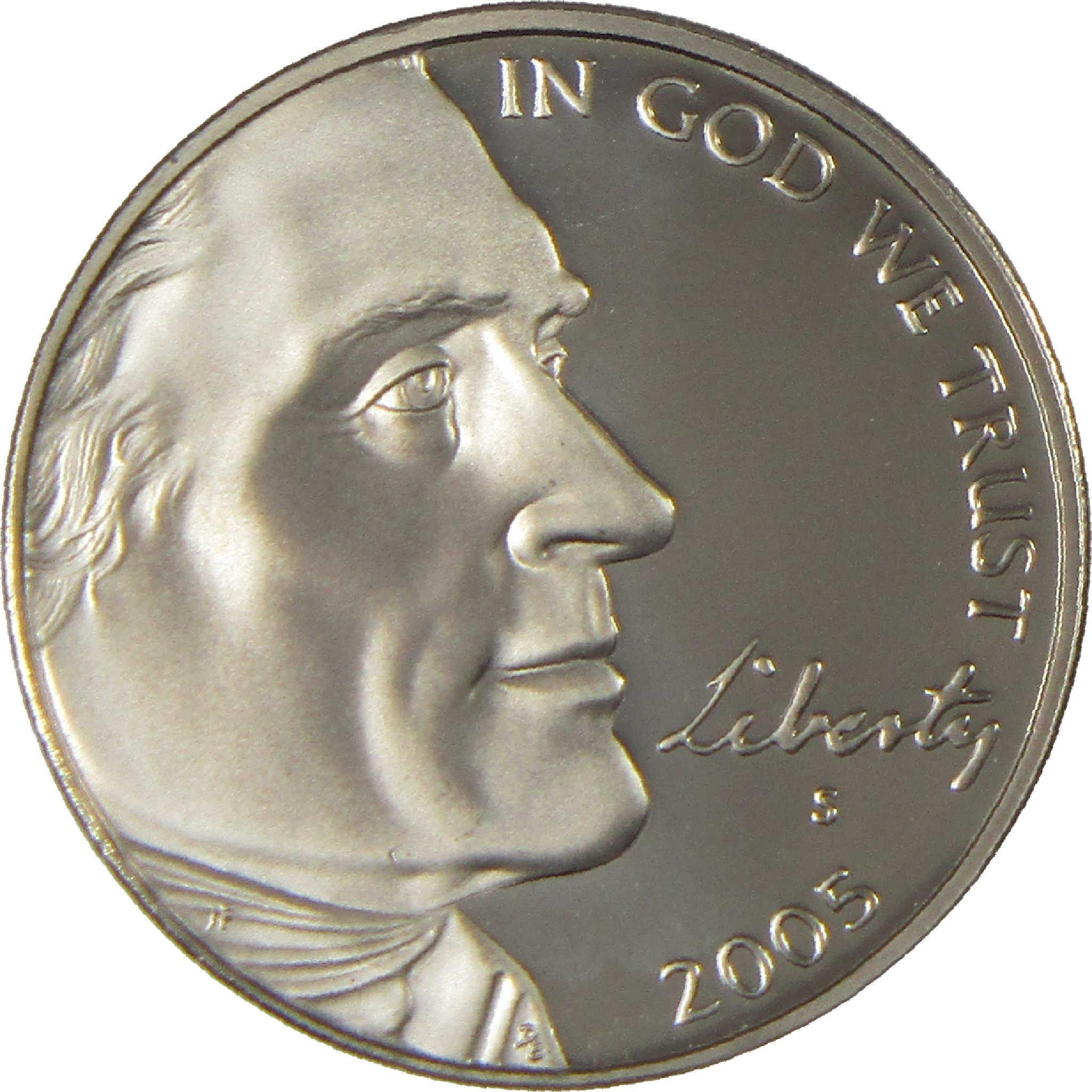 2005 S American Bison Jefferson Nickel Choice Proof 5c Coin