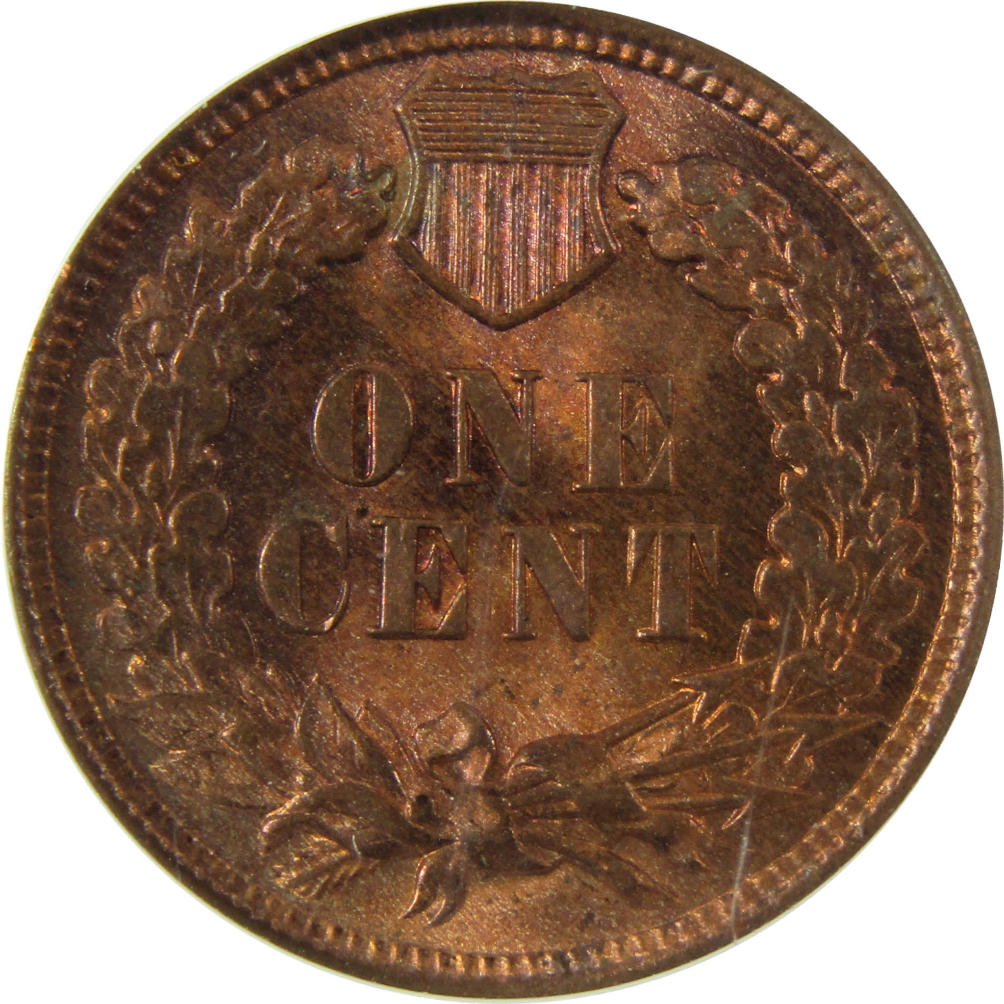 1907 Indian Head Cent MS 63 RB ANACS Uncirculated Penny SKU:I28394