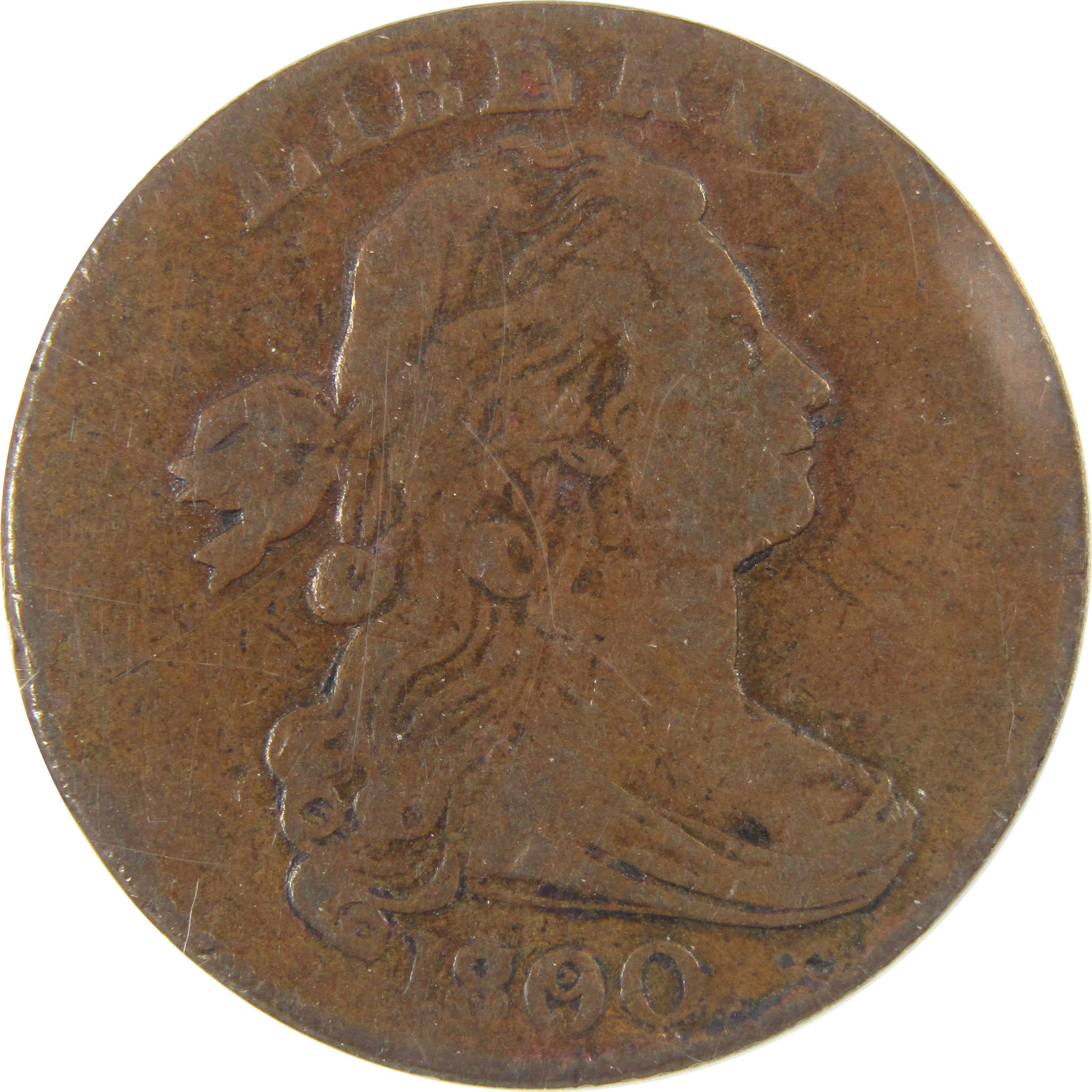 1800 80/79 Draped Bust Large Cent VF 20 Details ANACS Penny SKU:I9432