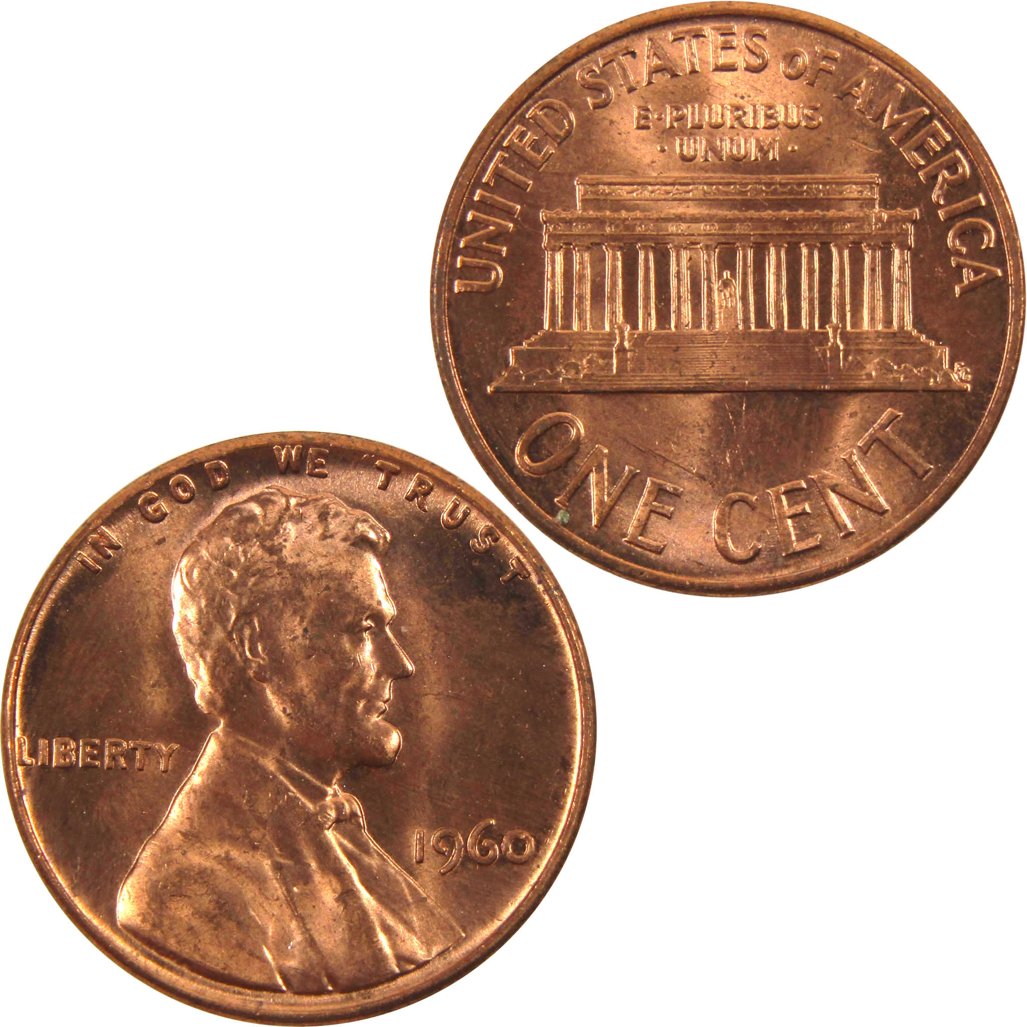 1960 Large Date Lincoln Memorial Cent BU Uncirculated Penny 1c Coin