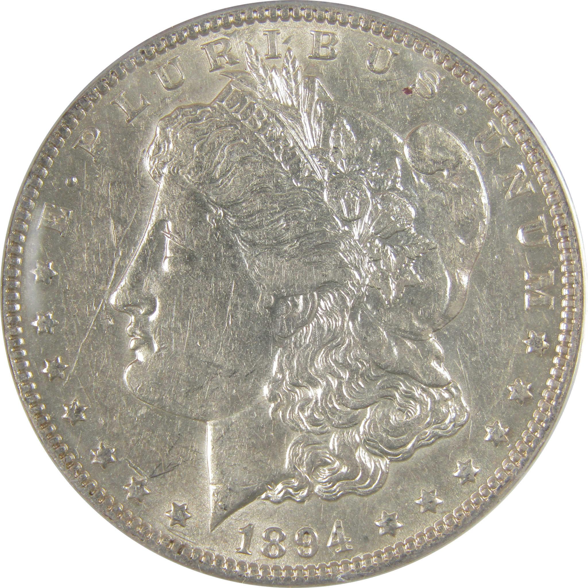 1894 O Morgan Dollar AU 50 Details ANACS Silver $1 Coin SKU:I19348 - Morgan coin - Morgan silver dollar - Morgan silver dollar for sale - Profile Coins & Collectibles