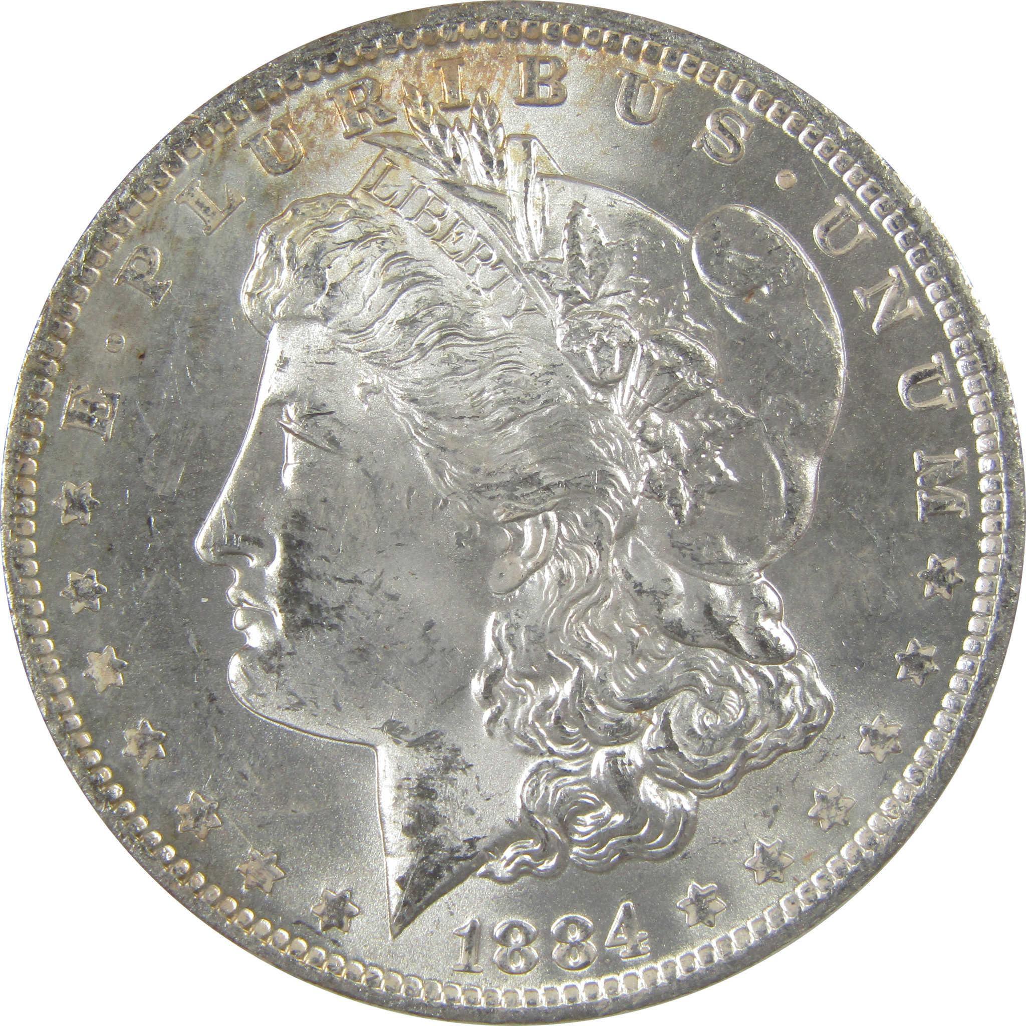 1884 O Morgan Silver Dollar BU Choice Uncirculated Toned SKU:I24168