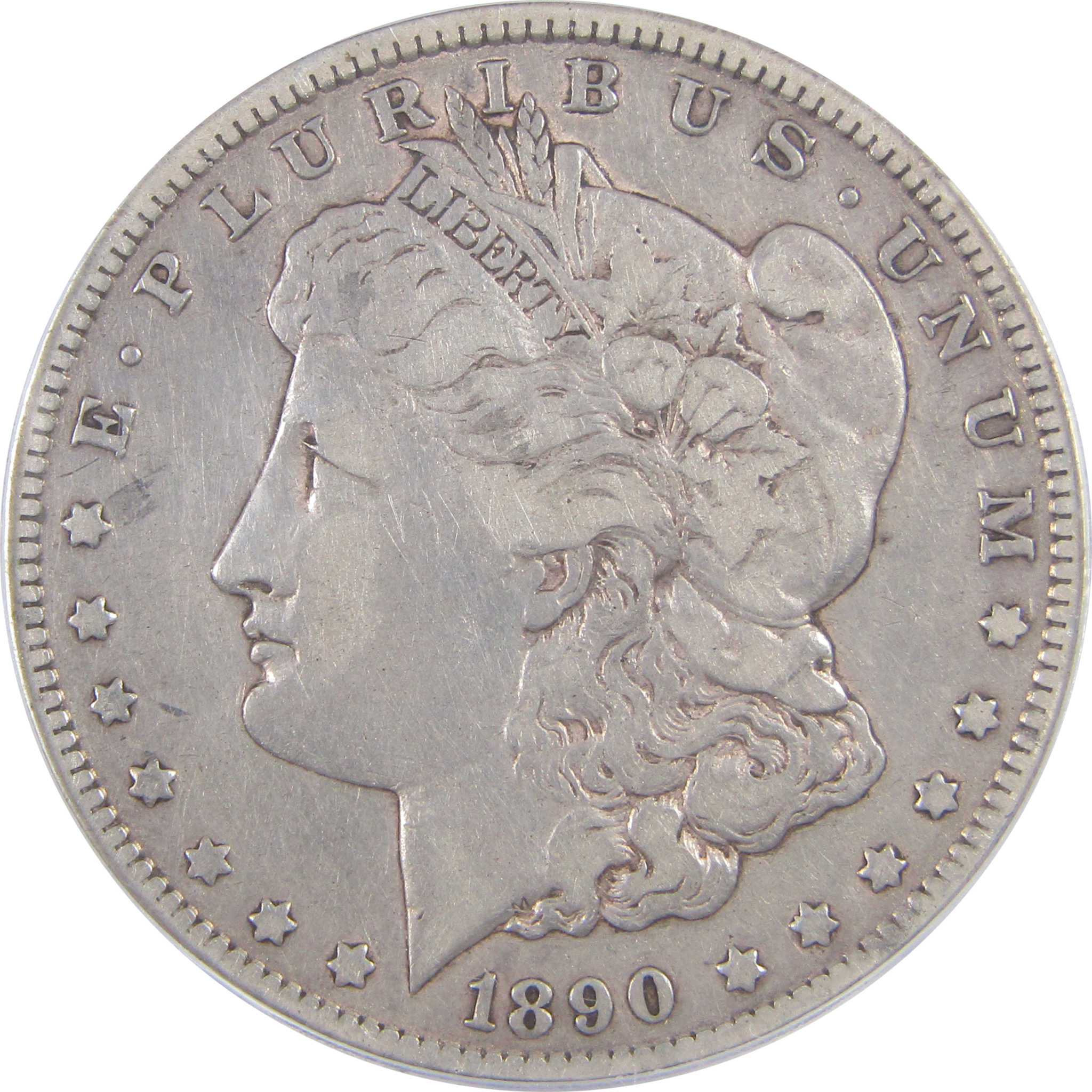 1890 CC VAM-4 Tailbar Top 100 Morgan Dollar F 15 ICG Silver SKU:I17725 - Morgan coin - Morgan silver dollar - Morgan silver dollar for sale - Profile Coins & Collectibles
