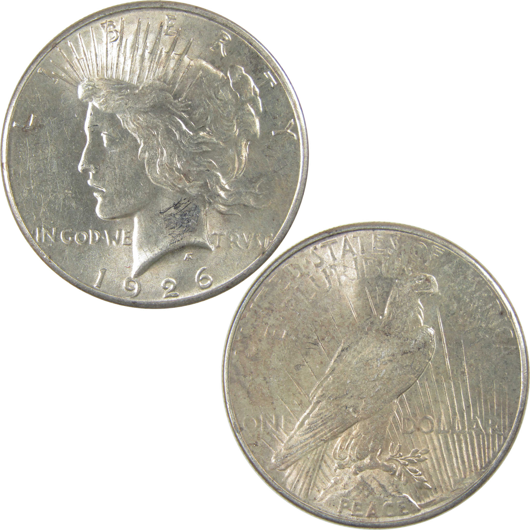 1926 S Peace Dollar Borderline Uncirculated Silver $1 Coin SKU:I23184
