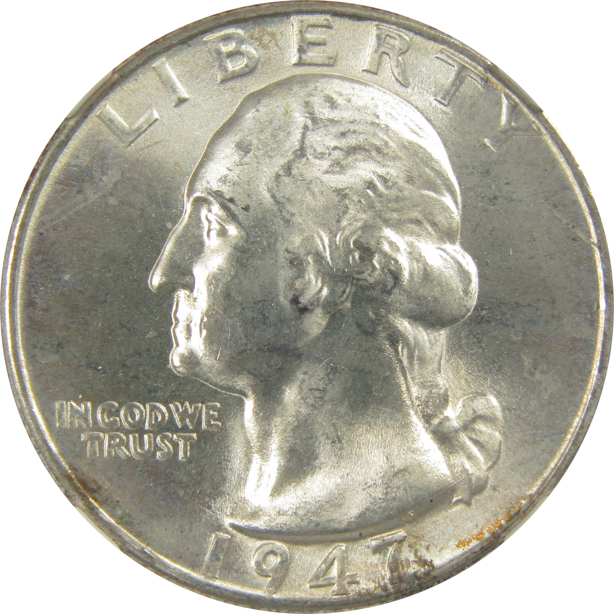 1947 D Washington Quarter MS 66 NGC Silver Bag Fragment SKU:I20514