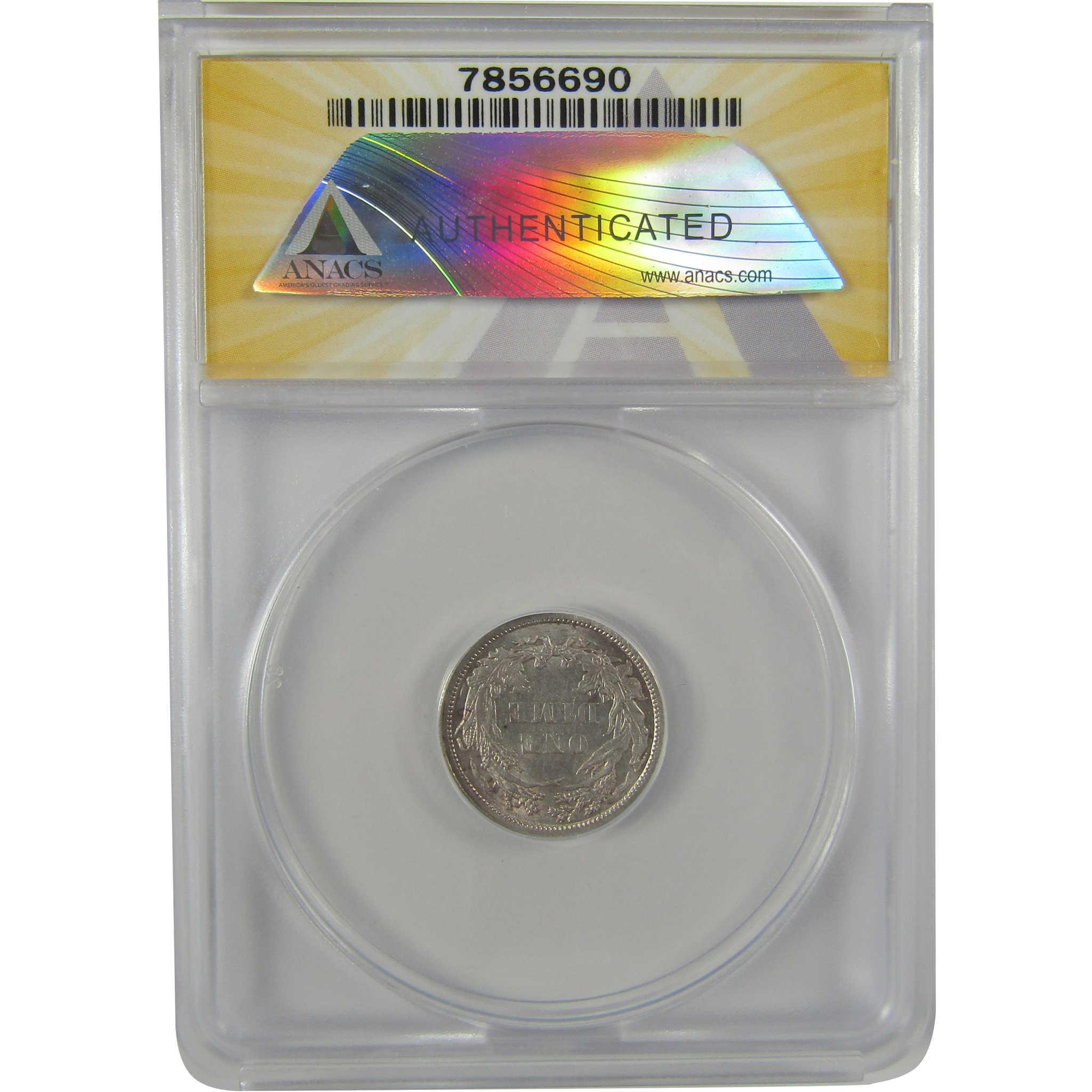 1885 Seated Liberty Dime AU 58 ANACS Silver 10c Coin SKU:CPC0795