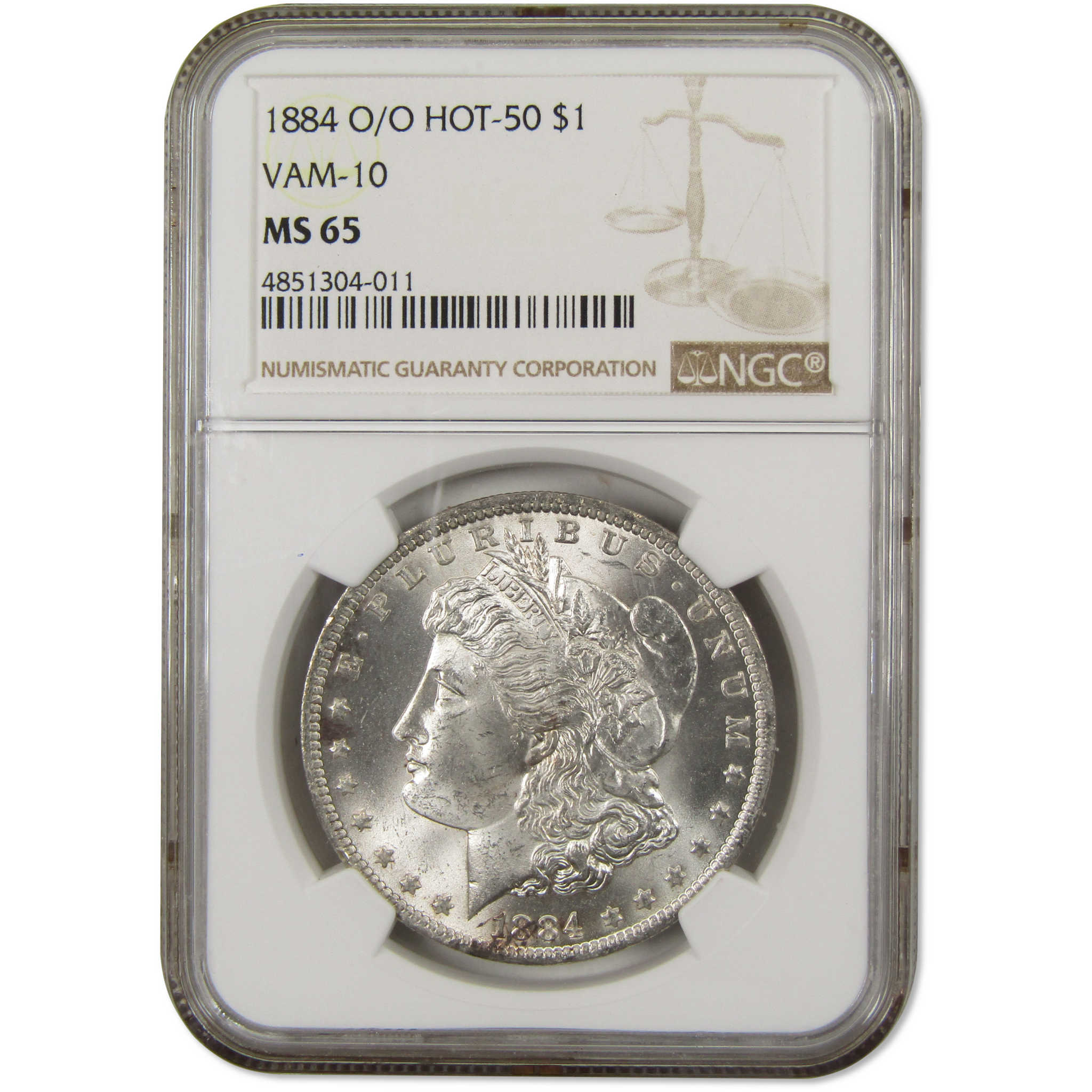 1884 O/O VAM-10 Hot-50 Morgan Dollar MS 65 NGC Silver $1 SKU:I9027 - Morgan coin - Morgan silver dollar - Morgan silver dollar for sale - Profile Coins & Collectibles