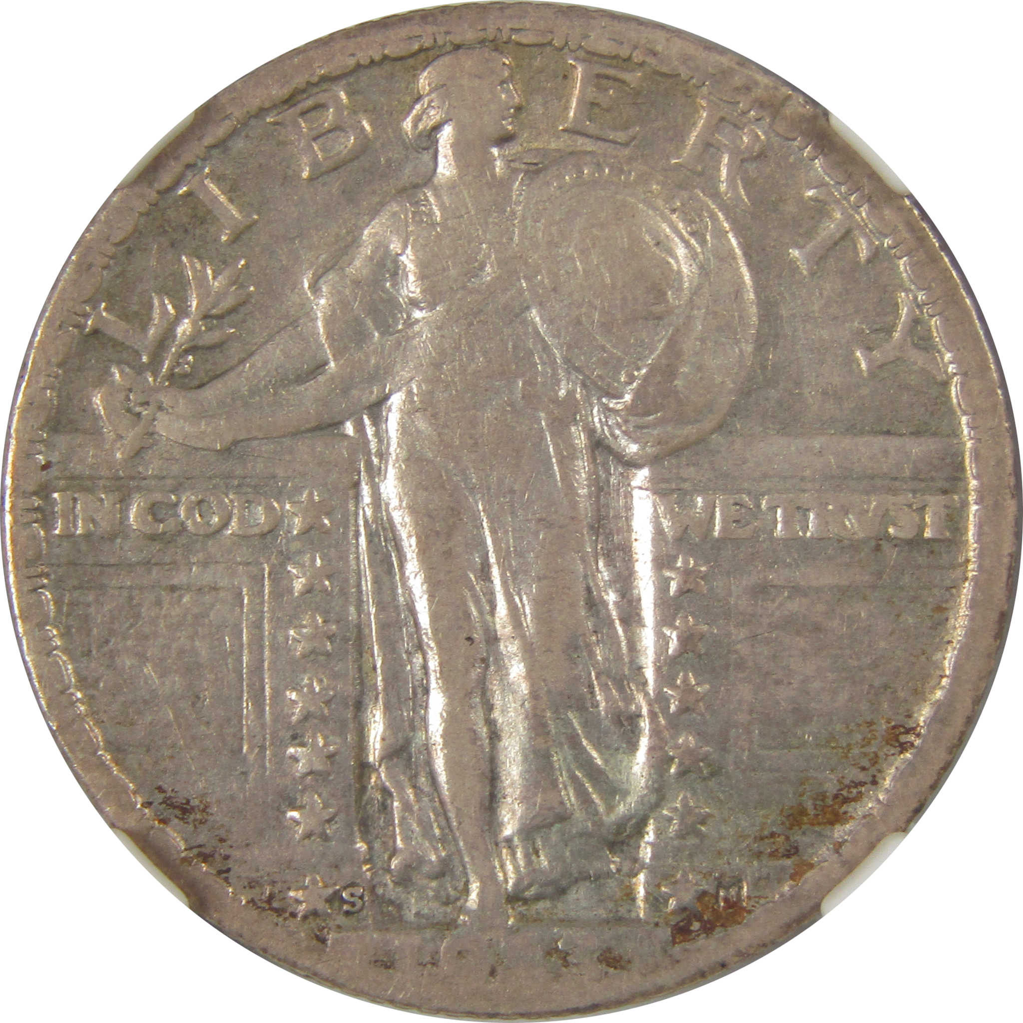 1923 S Standing Liberty Quarter VF 35 NGC Silver 25c Coin SKU:I20583